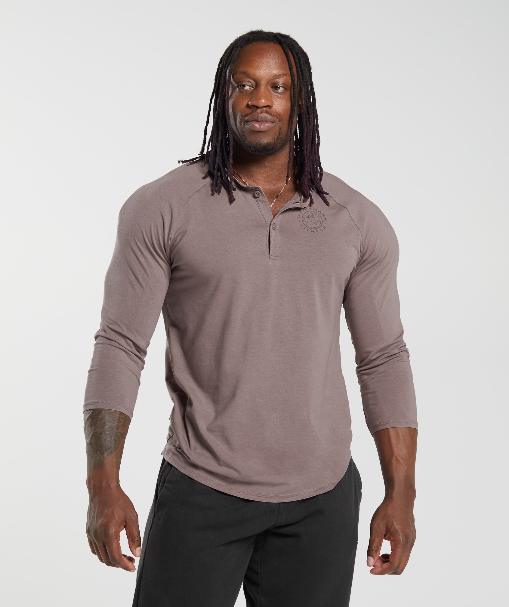 Legacy Henley in Washed Mauve - view 1