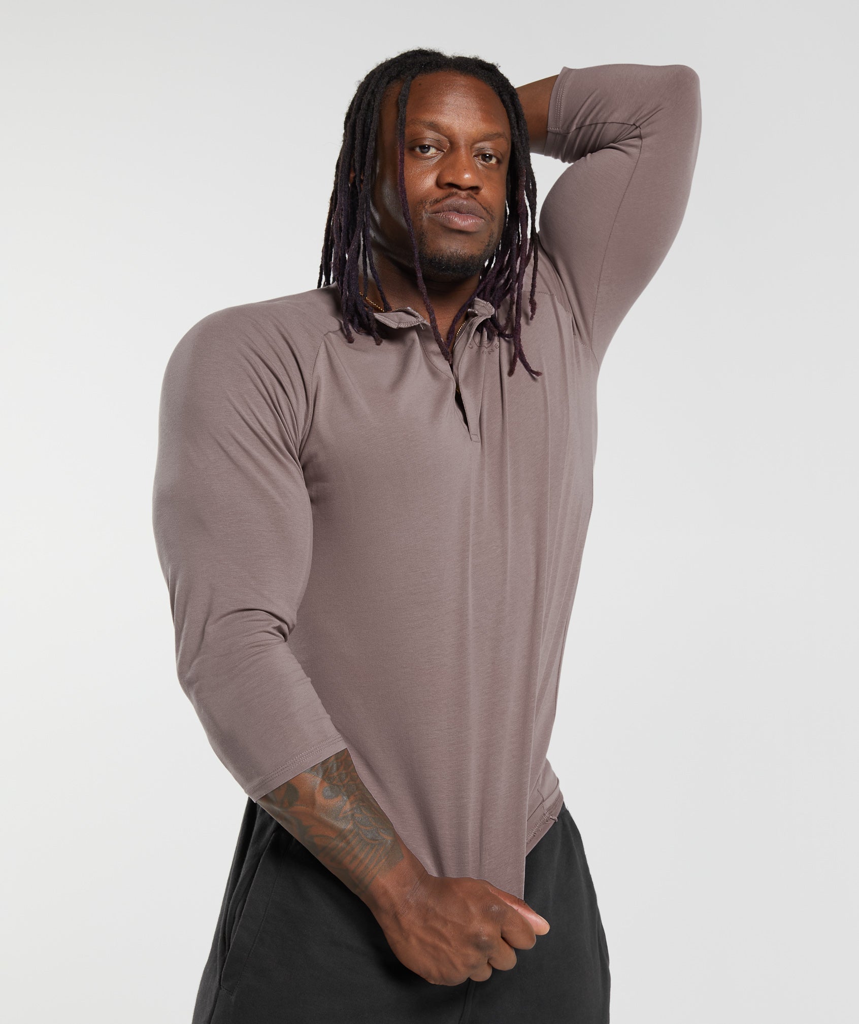 Legacy Henley in Washed Mauve - view 6