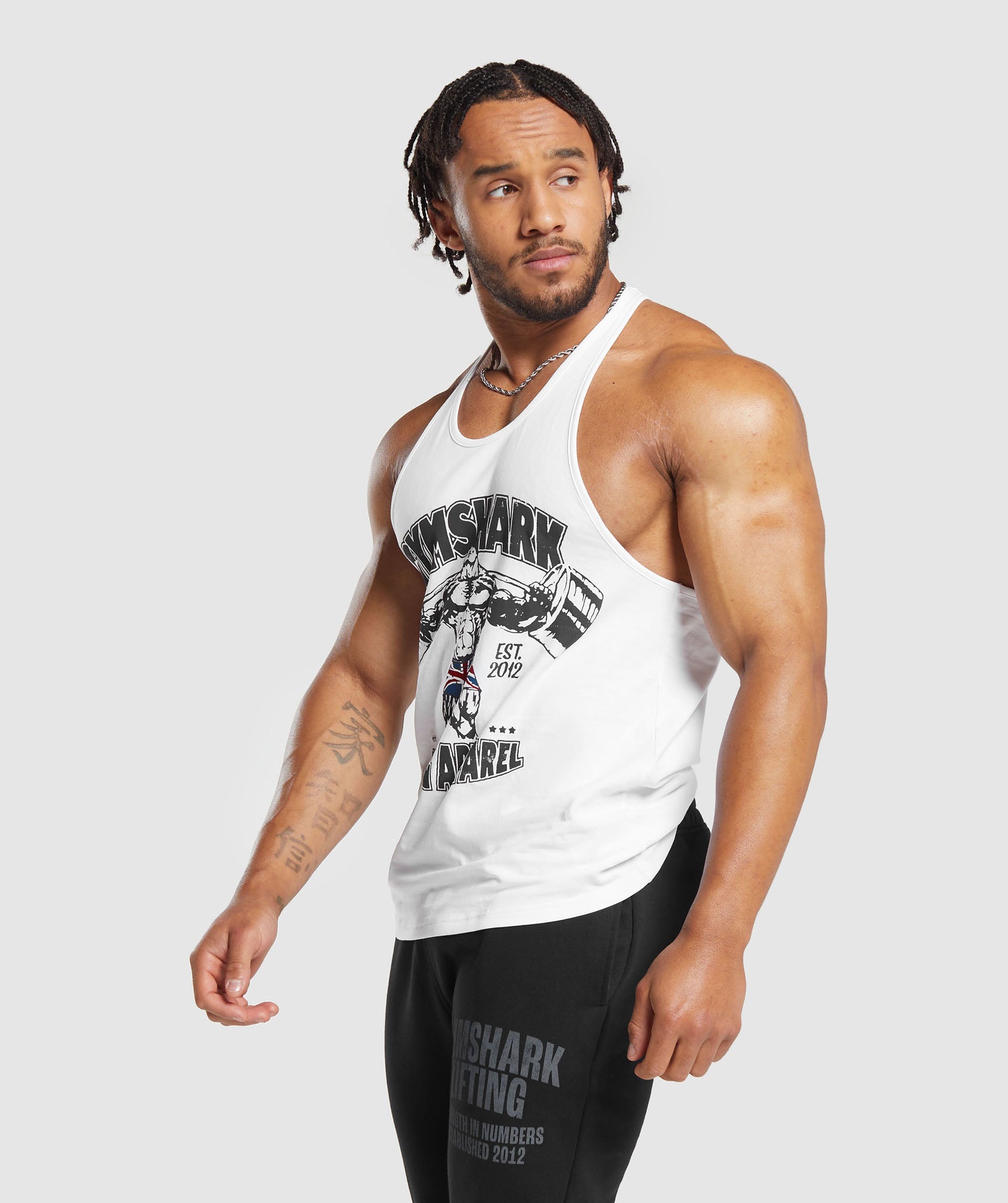 Lifting Apparel Stringer in White - view 3
