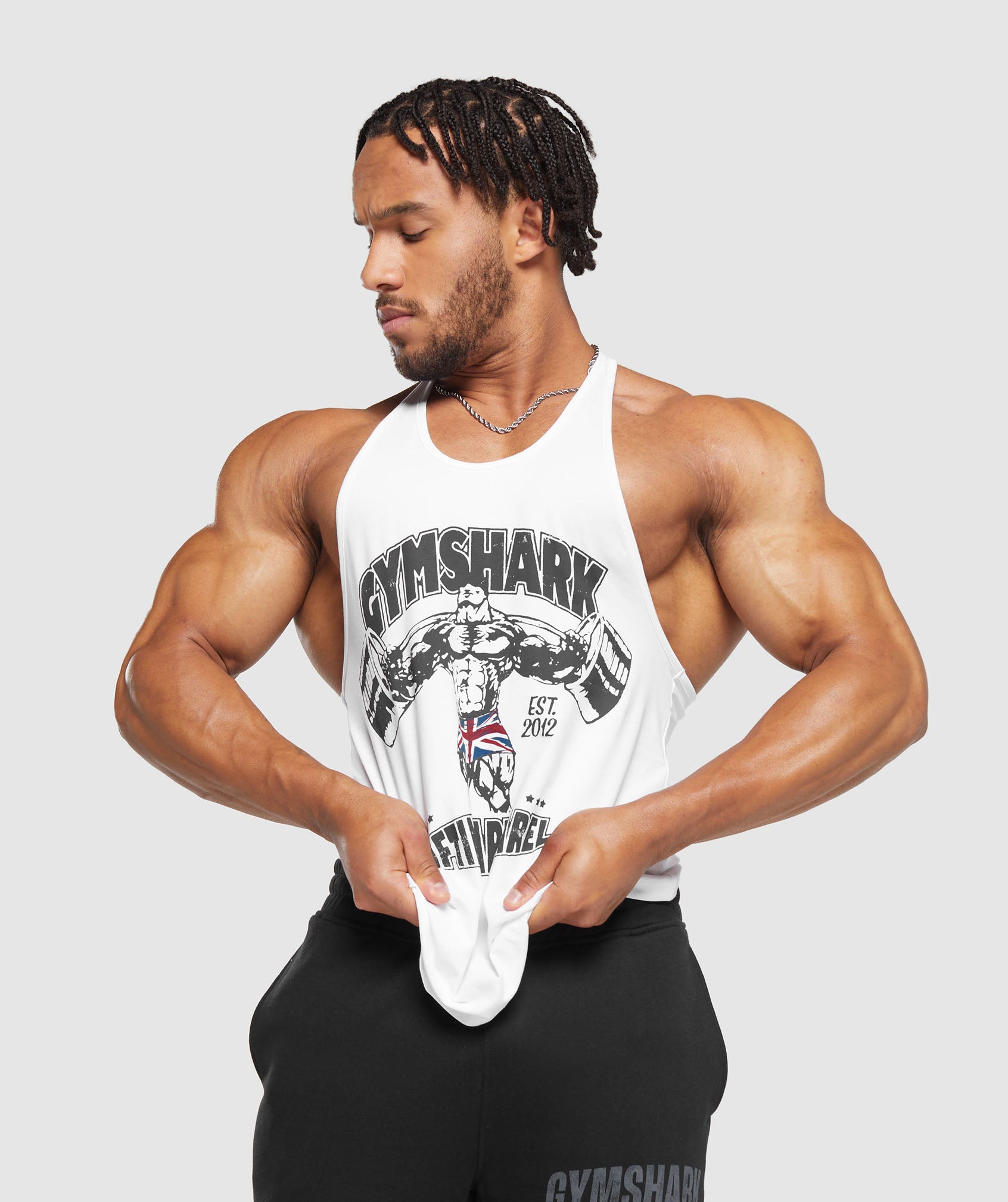 Lifting Apparel Stringer in White - view 7