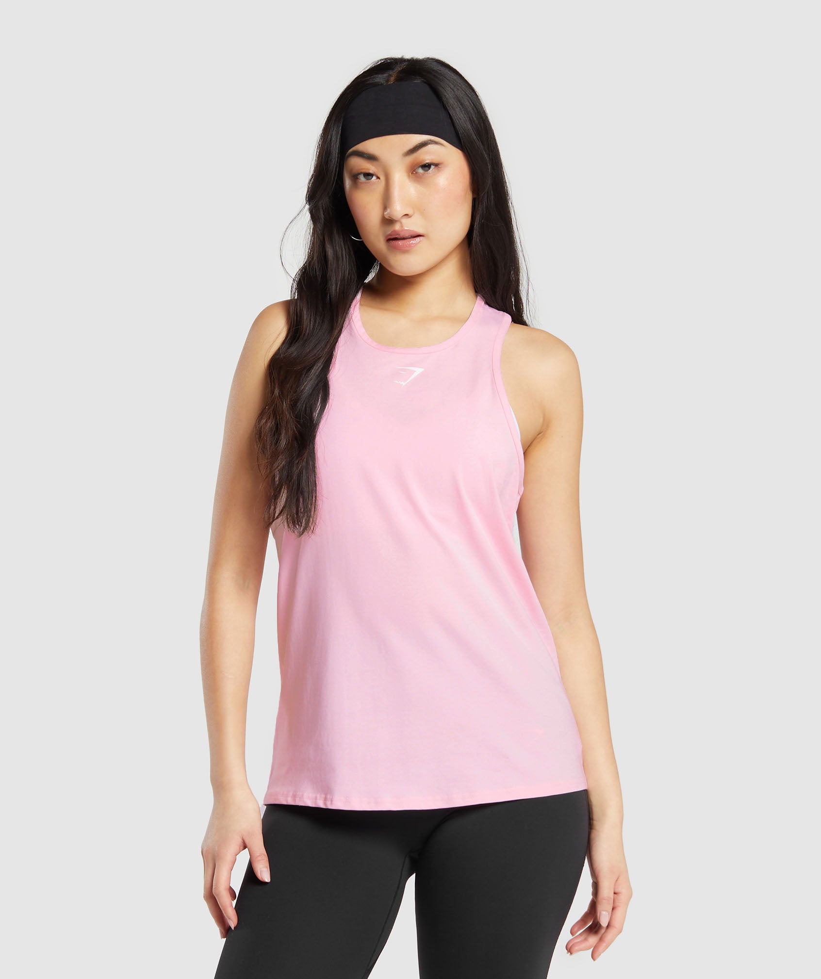 Training Cotton Tank in Dolly Pink