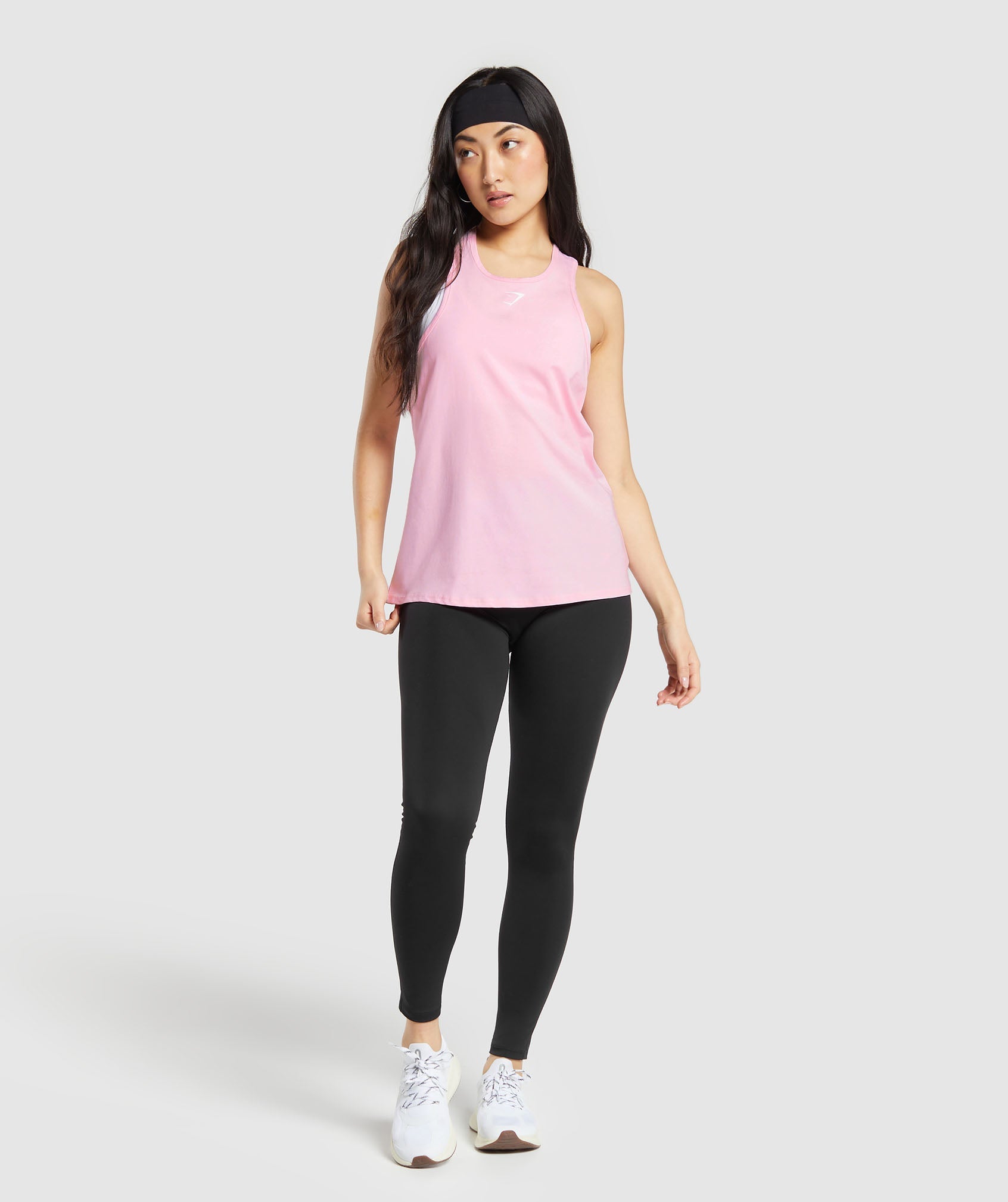 Training Cotton Tank in Dolly Pink - view 4