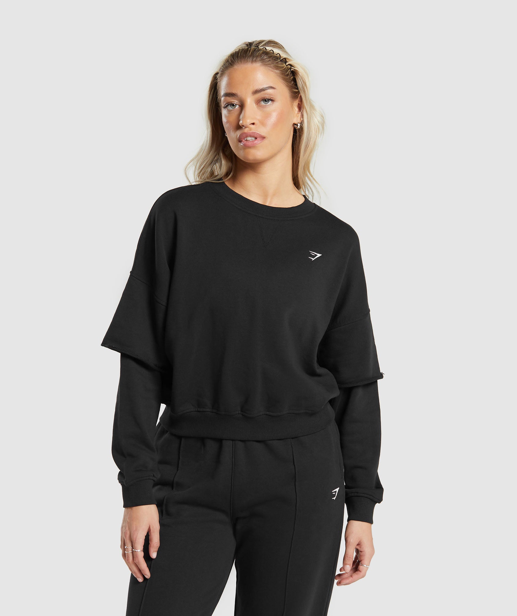 Gymshark Lifting Oversized Sweatshirt - Black | Gymshark