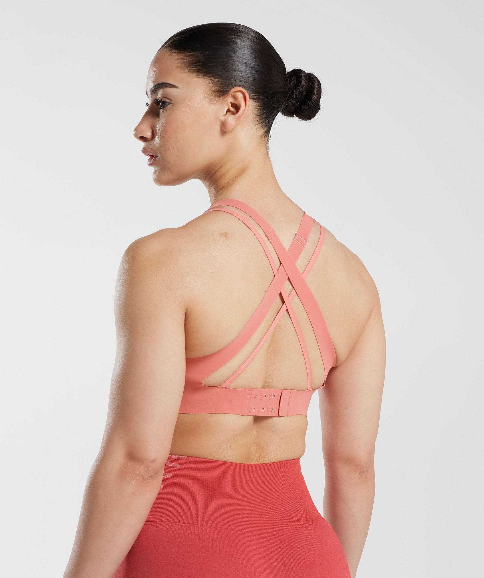 Apex Limit Sports Bra in Terracotta Pink - view 3