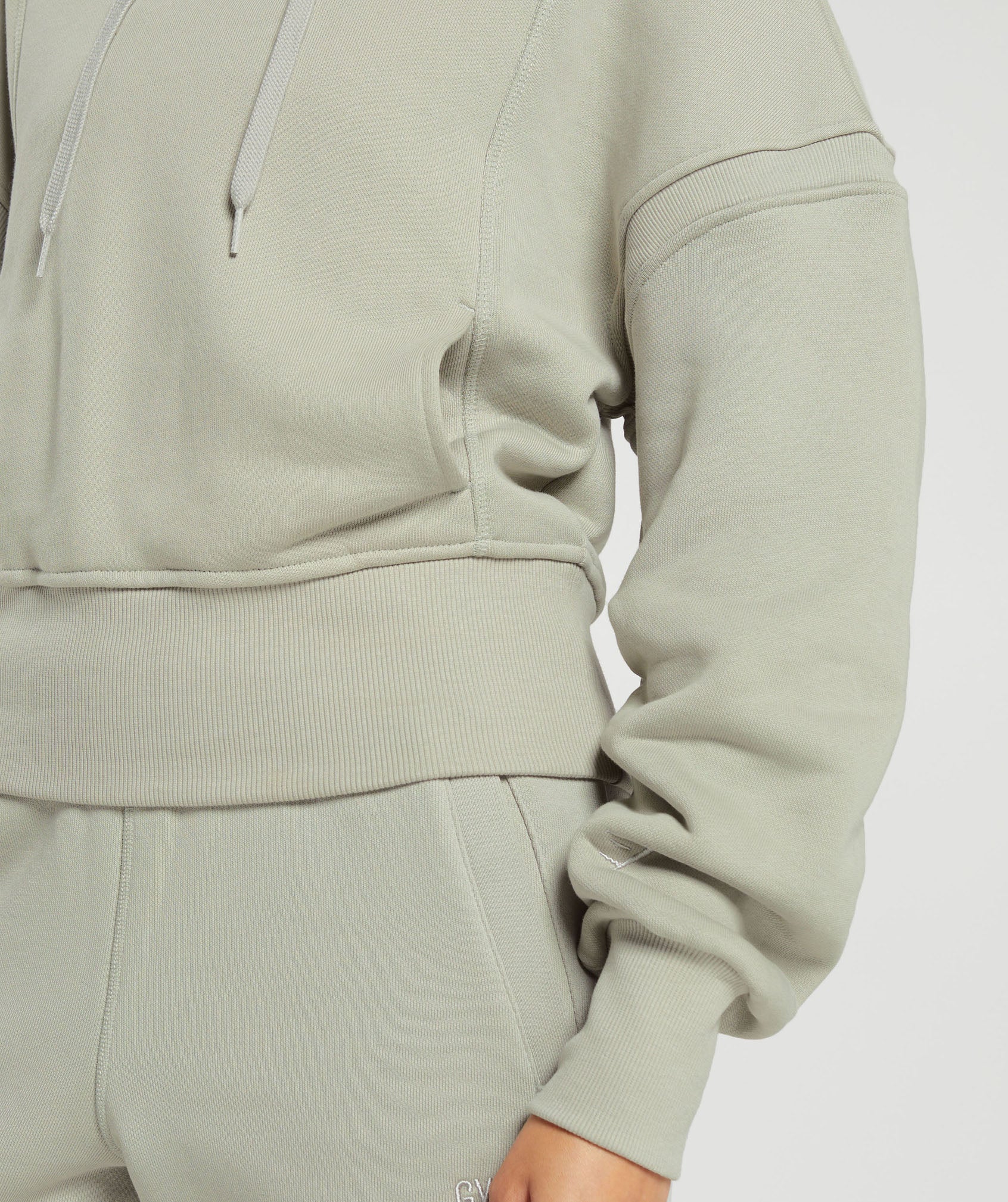 Heavyweight Loopback Sweat Hoodie in Stone Grey - view 5