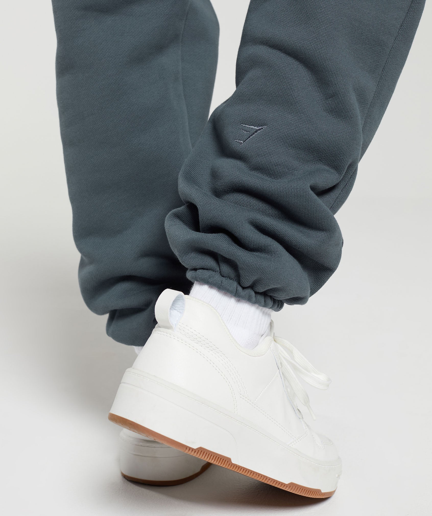 Heavyweight Loopback Sweat Joggers in Titanium Blue - view 6