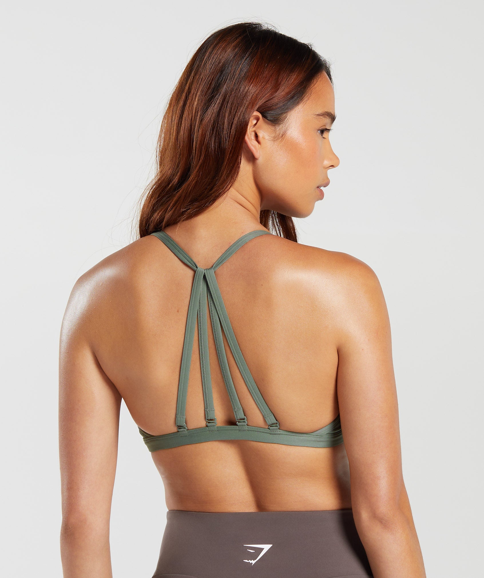 Minimal Sports Bra in Dusk Green - view 4