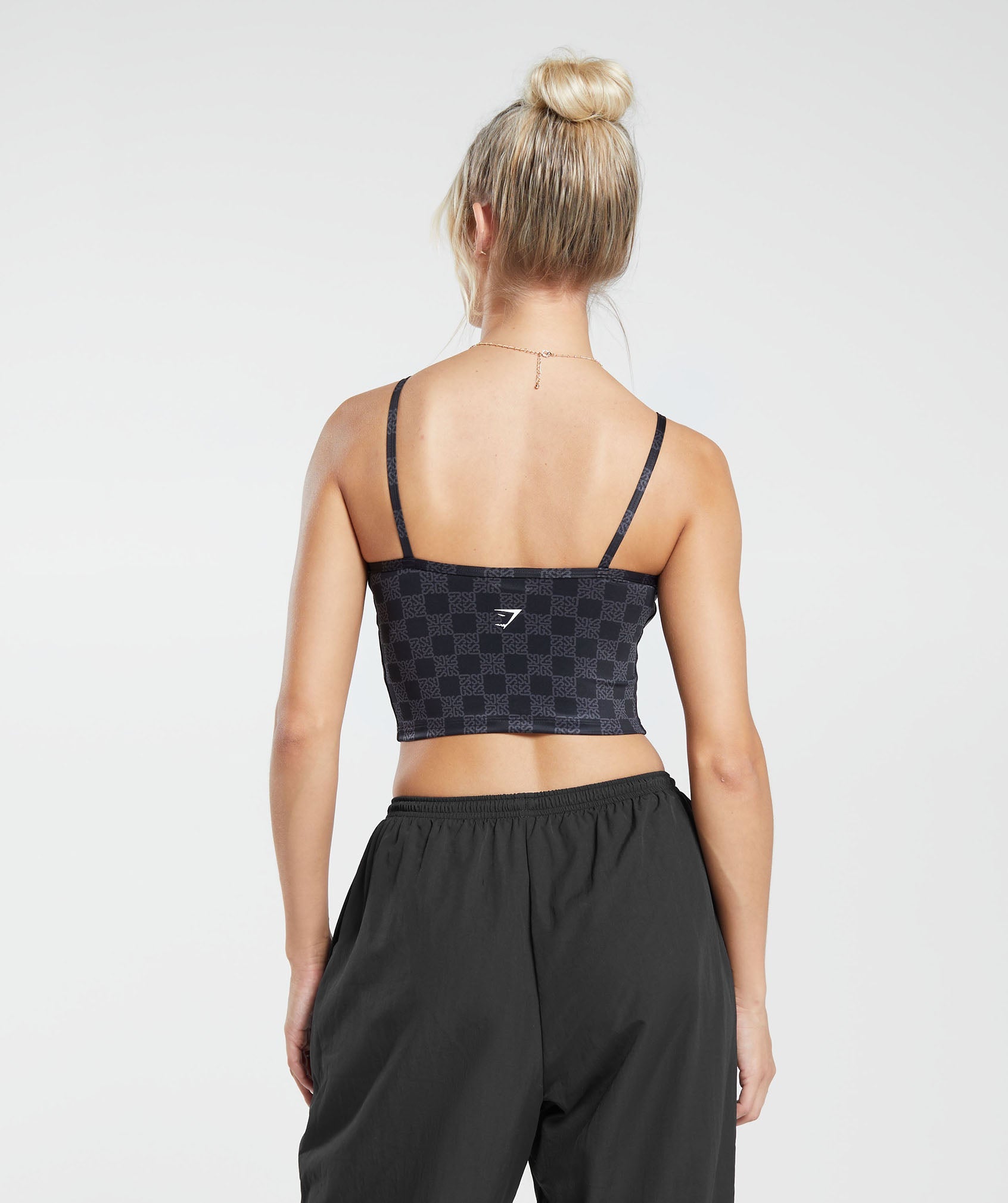 Monogram Crop Cami Tank in Onyx Grey - view 2