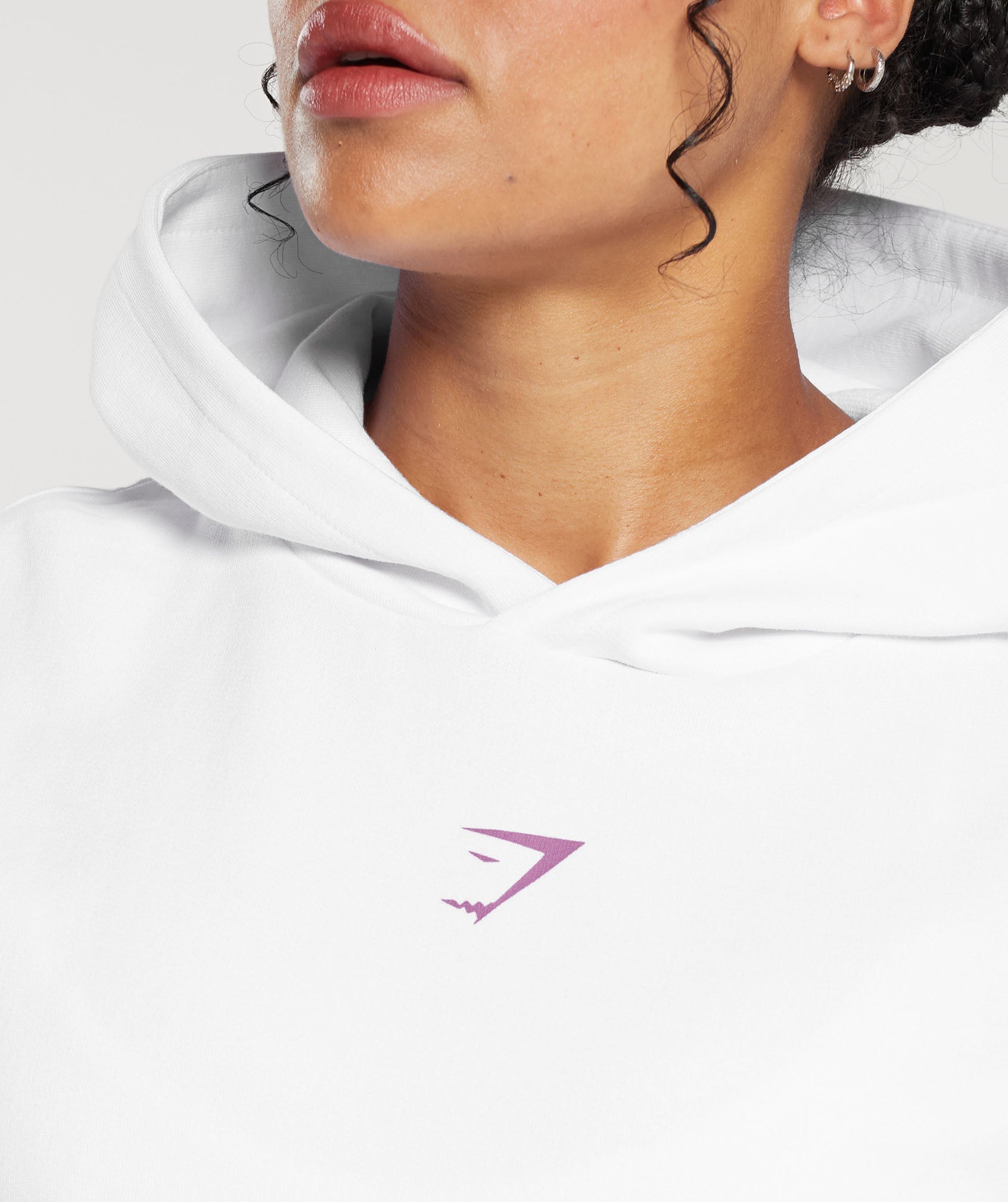 Movin' Metal GFX Hoodie in White - view 6