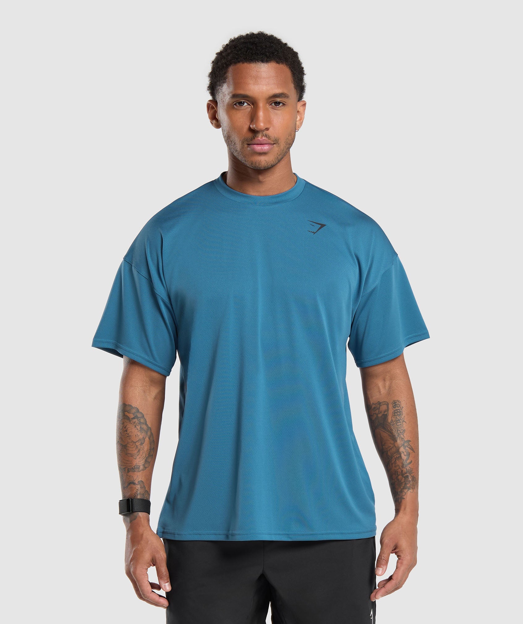 Oversized Performance T-Shirt in Utility Blue