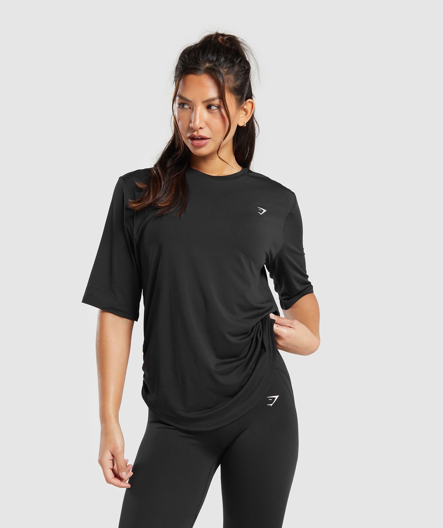 Gymshark Adapt Animal Seamless T-Shirt - Urban Grey/Black