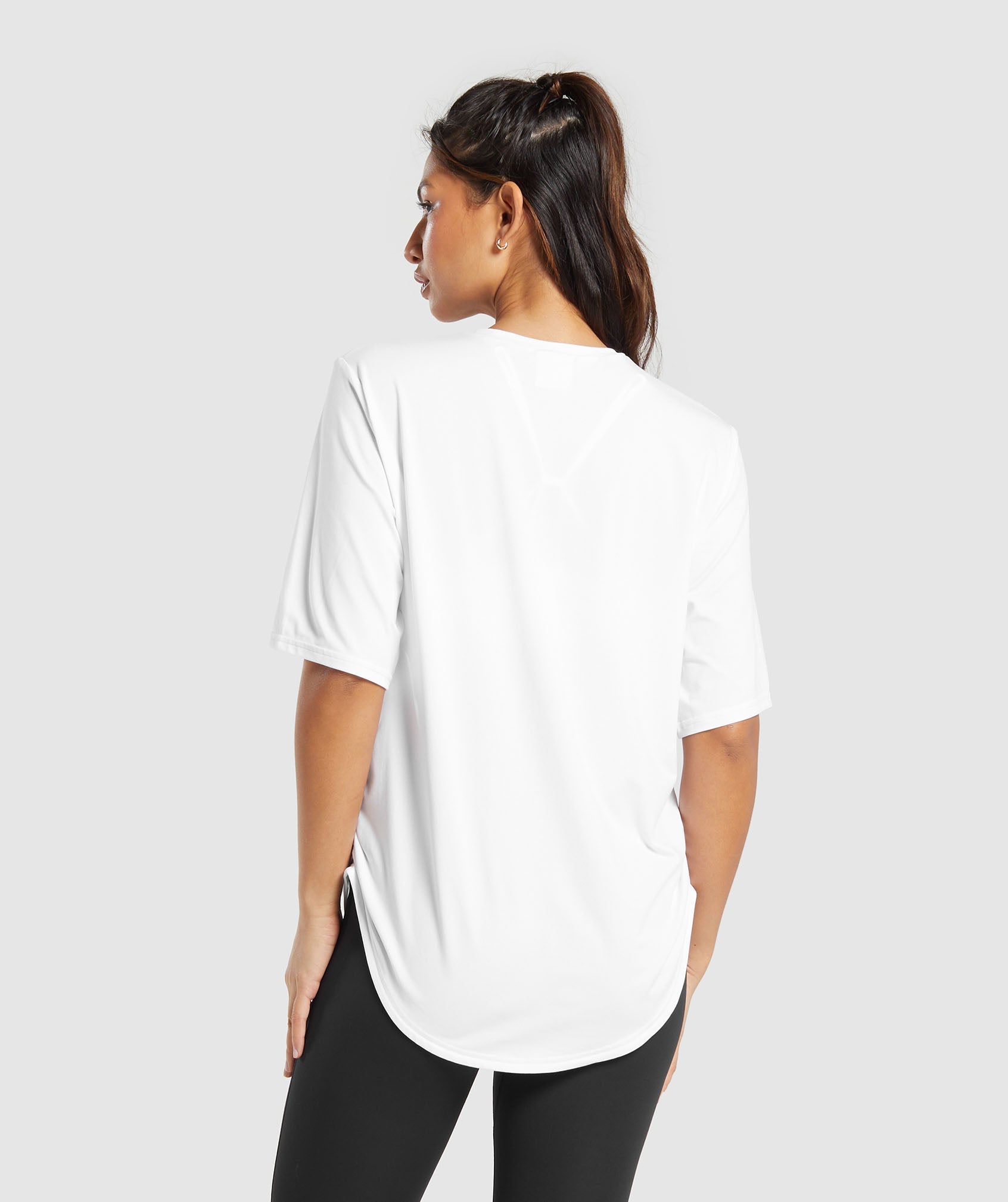 Gymshark Lifting Longline T-Shirt Dress - White