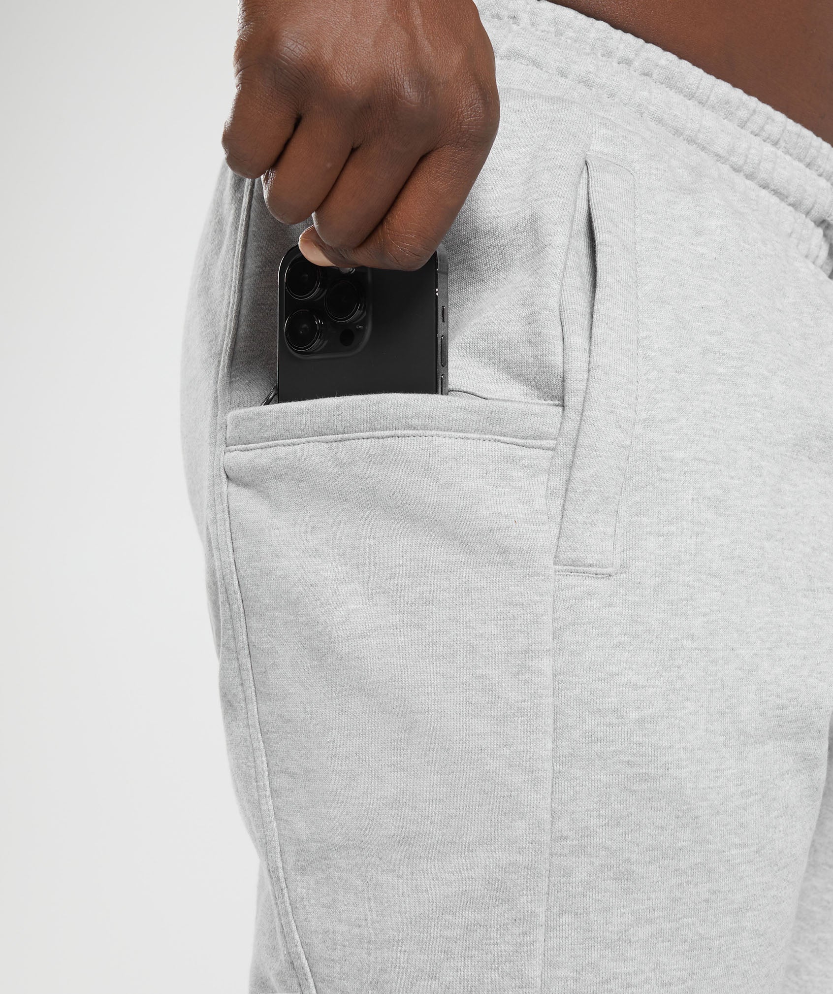 Power Joggers in Light Grey Core Marl - view 5