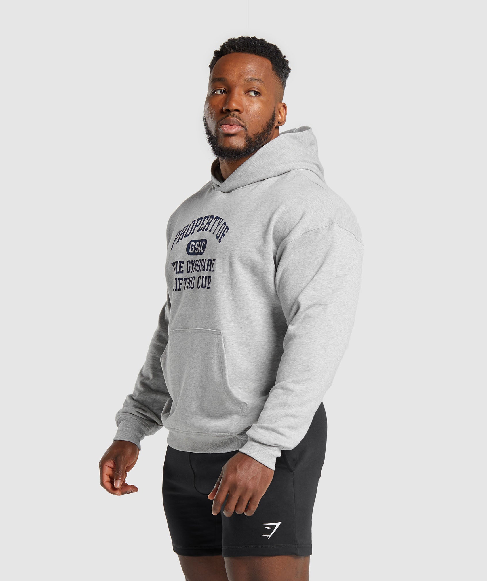 Property Of Hoodie in Light Grey Core Marl - view 3