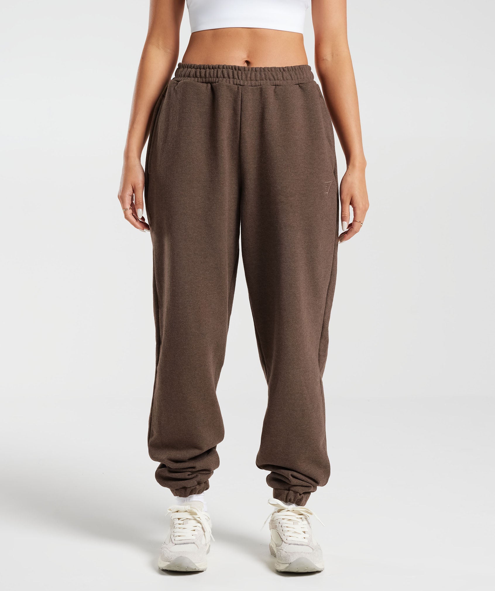 Rest Day Sweats Joggers in Cozy Brown Marl - view 1