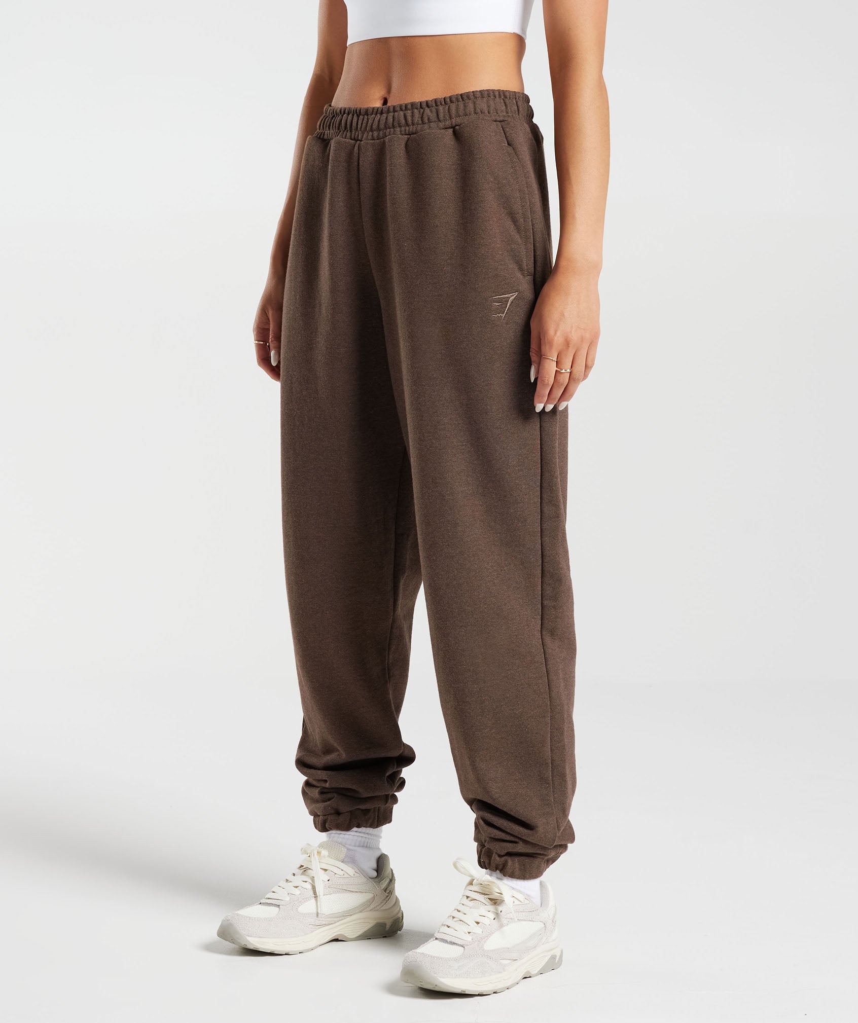 Rest Day Sweats Joggers in Cozy Brown Marl - view 3