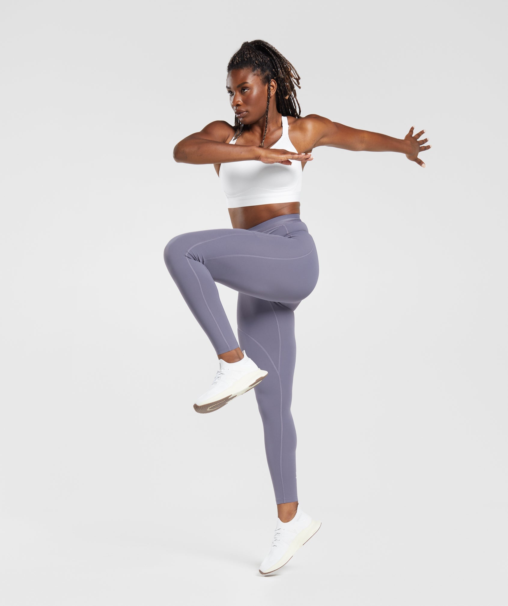 Running Leggings in Dewberry Purple - view 4