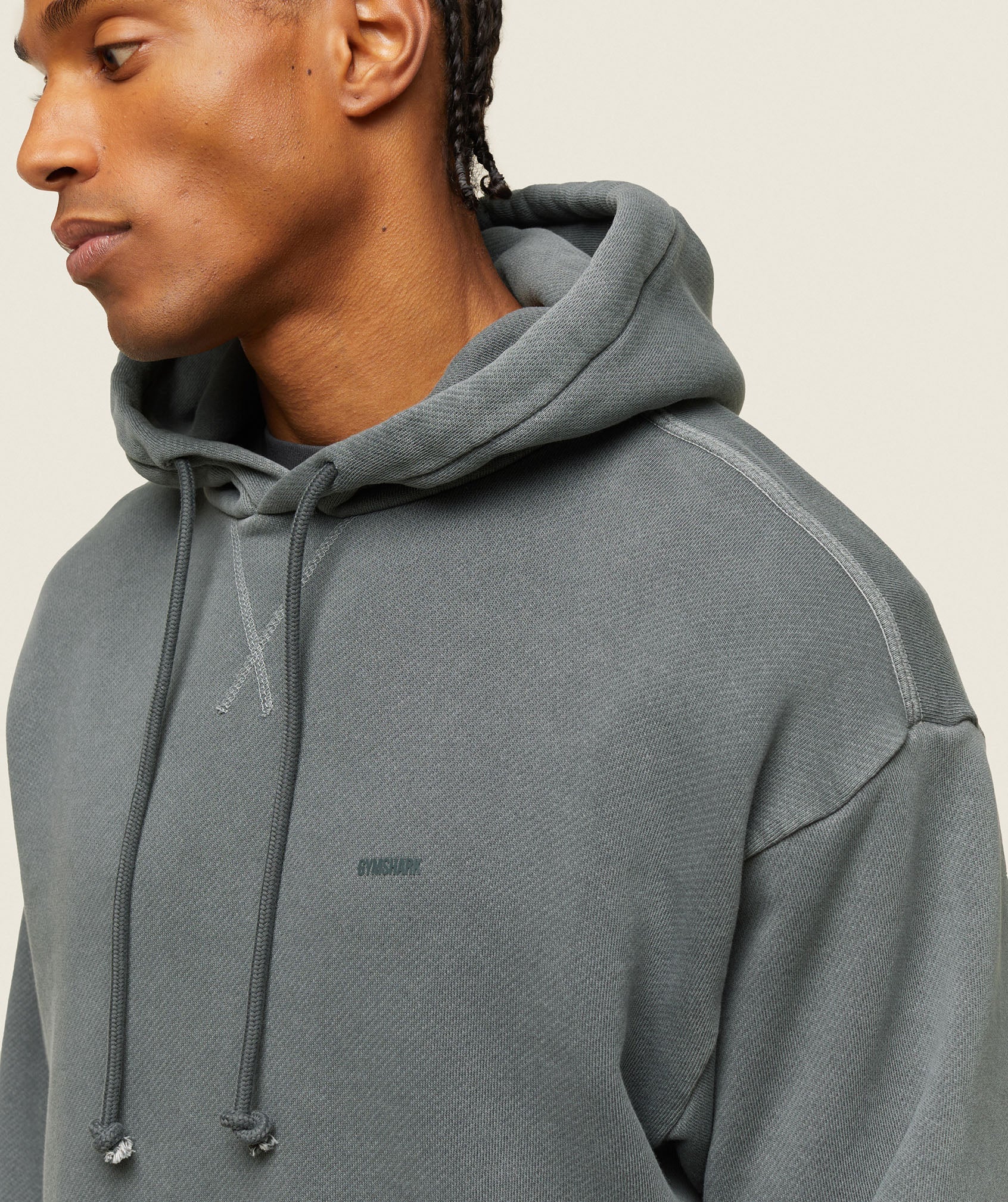 everywear Relaxed Hoodie in Slate Teal - view 6