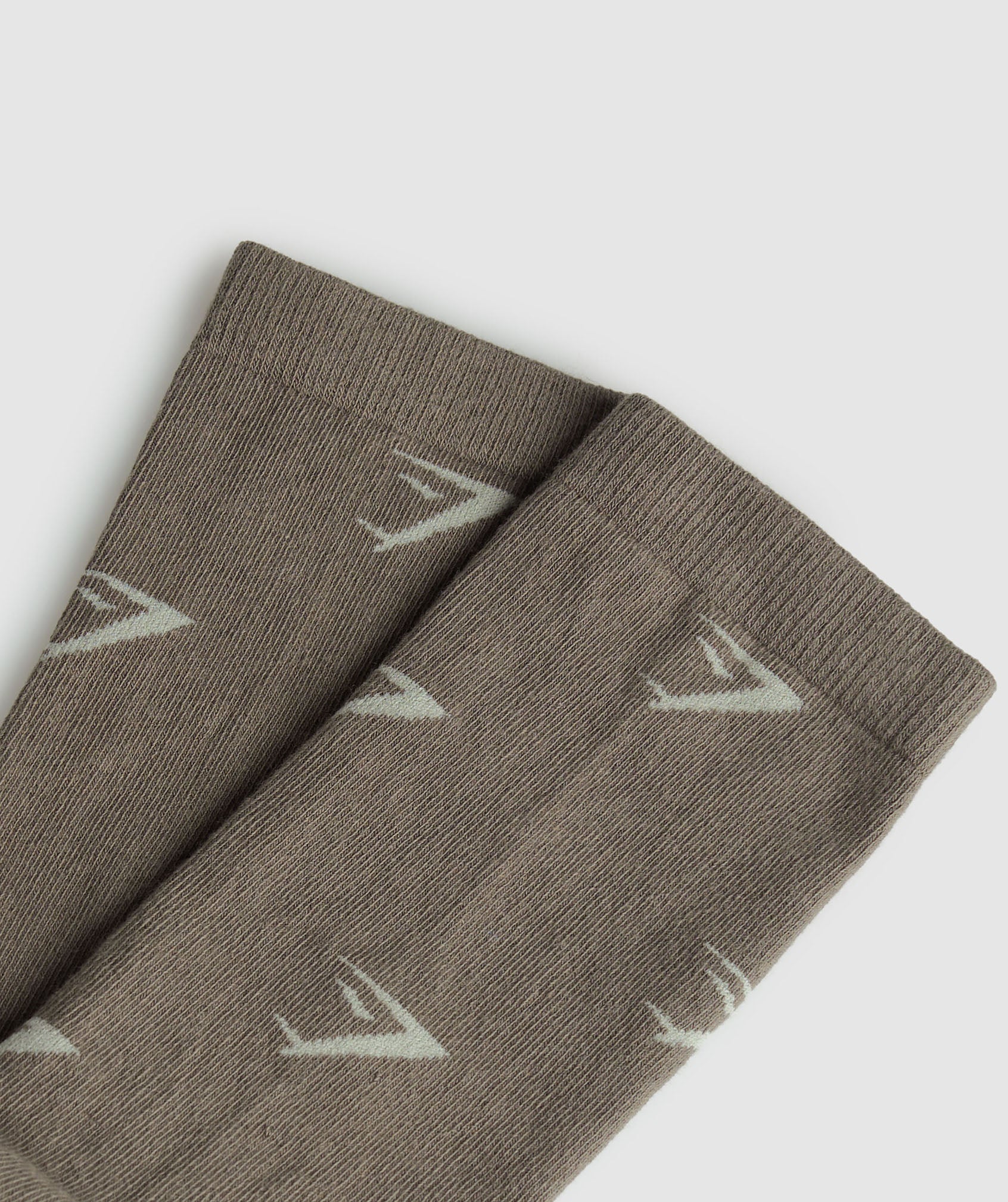 Repeat Logo Crew Socks in Brown - view 2