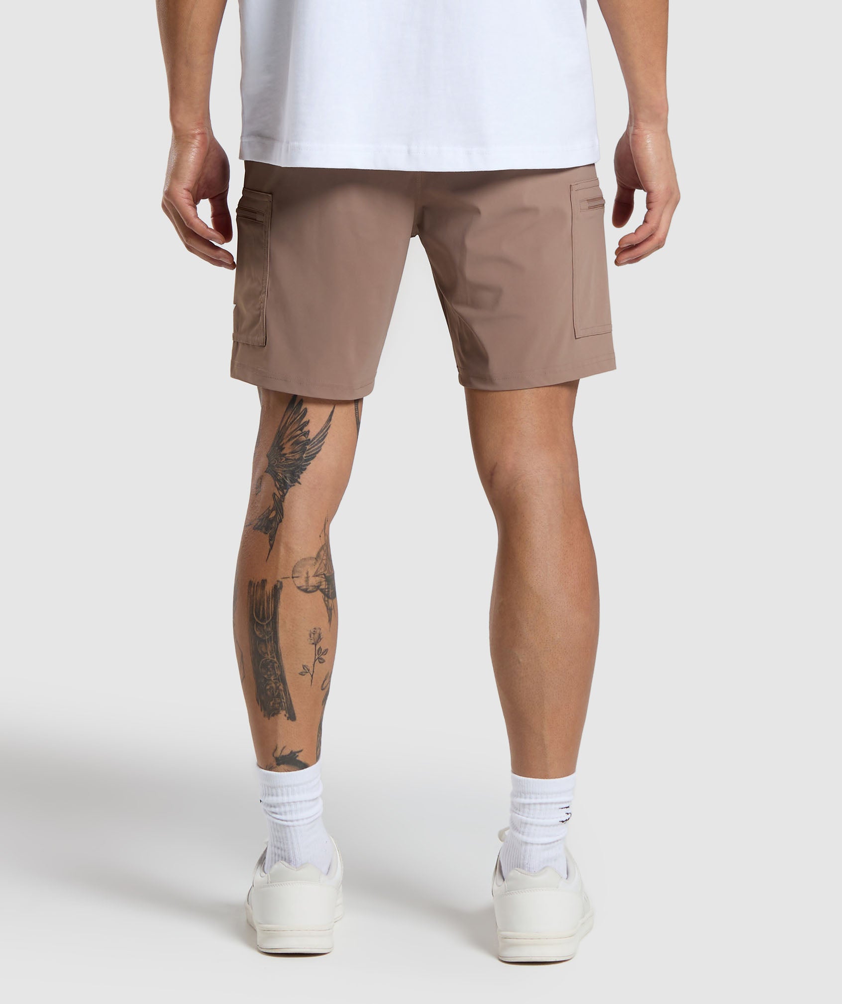 Rest Day 6" Cargo Shorts in Mocha Mauve - view 2