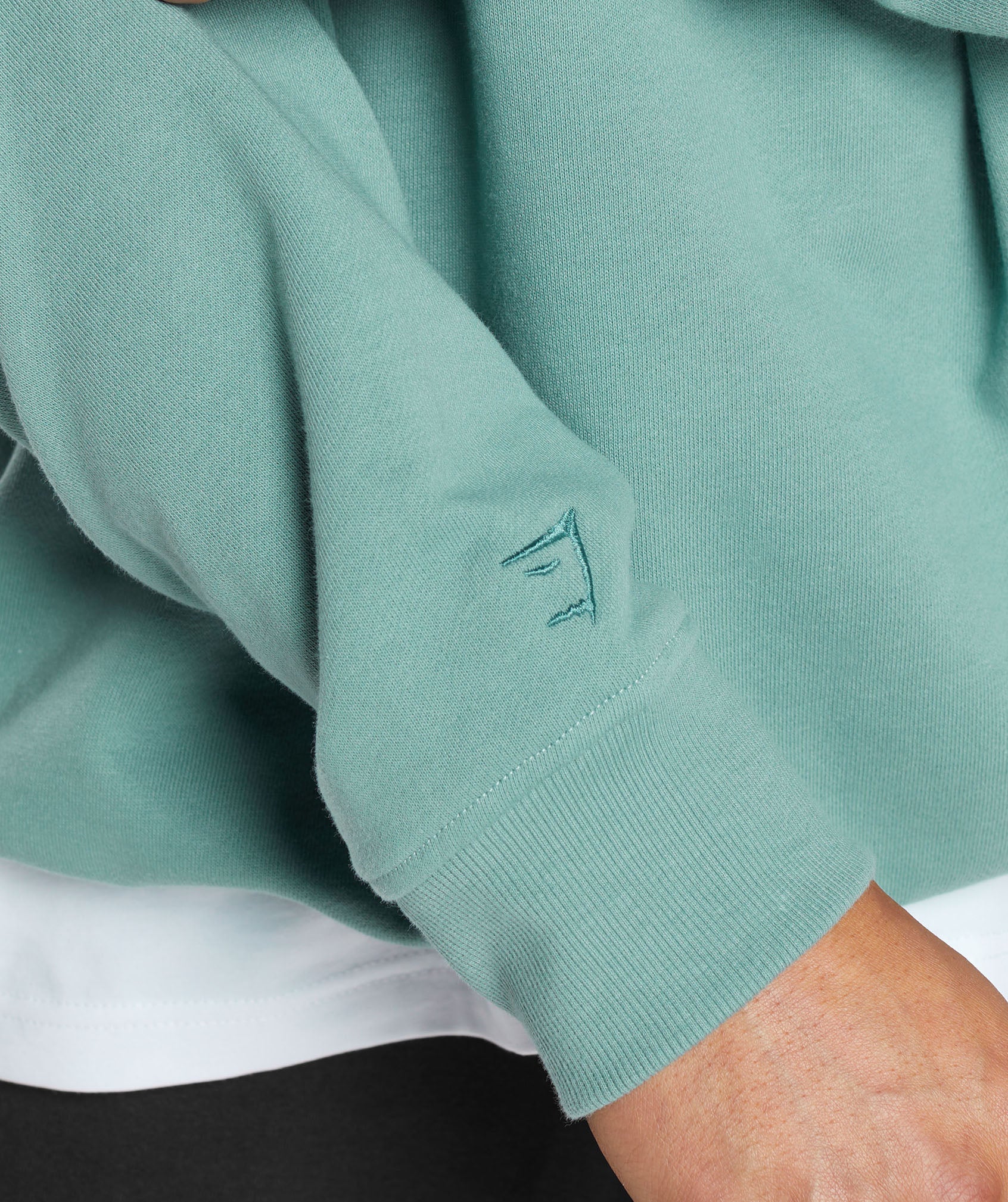 Rest Day Essential Crew in Duck Egg Blue - view 6