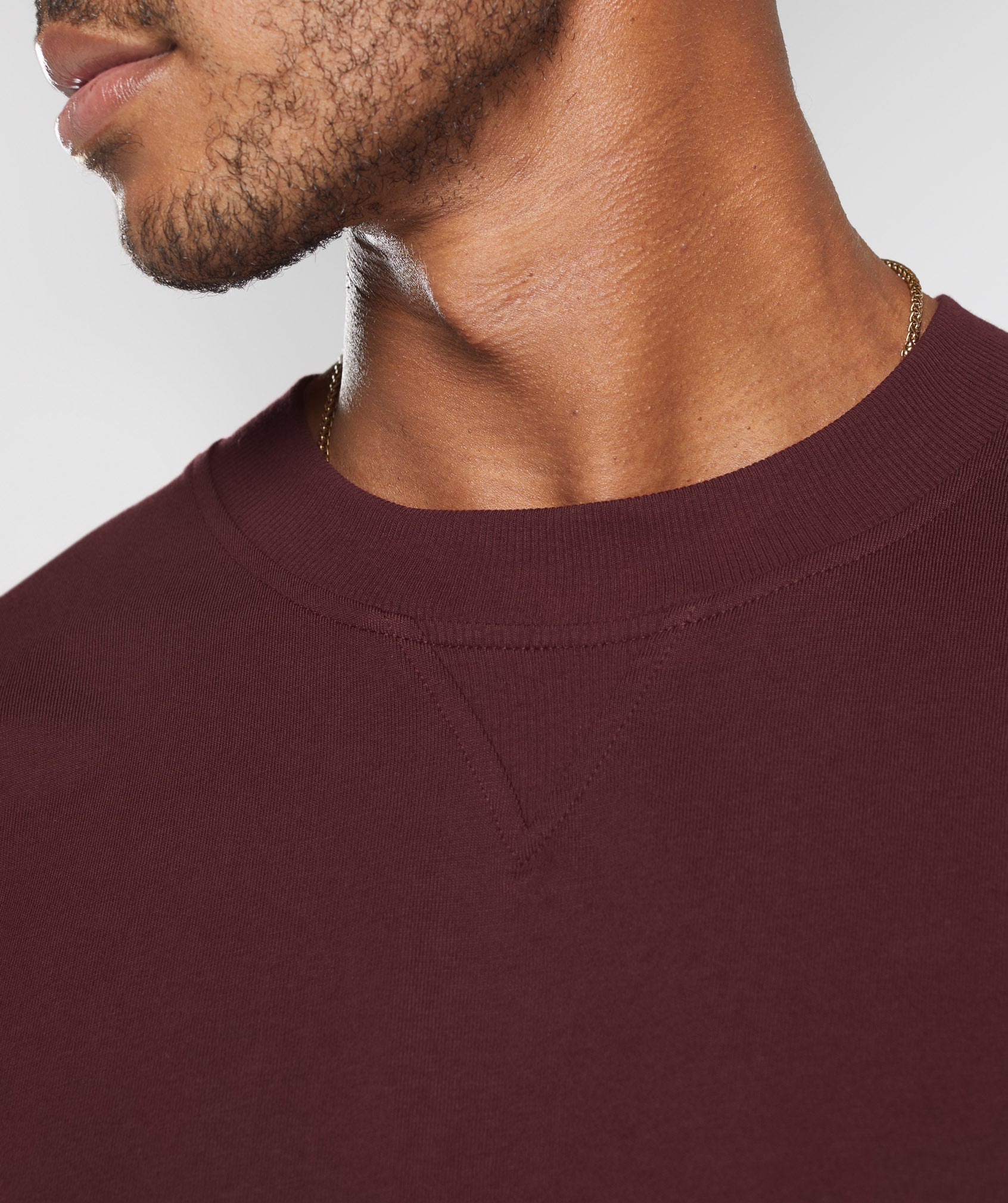 Rest Day Essentials T-Shirt in Rich Maroon - view 6