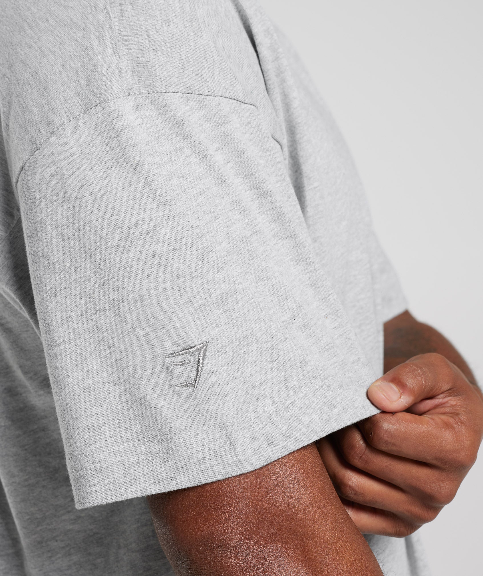 Rest Day Essentials T-Shirt in Light Grey Core Marl - view 4