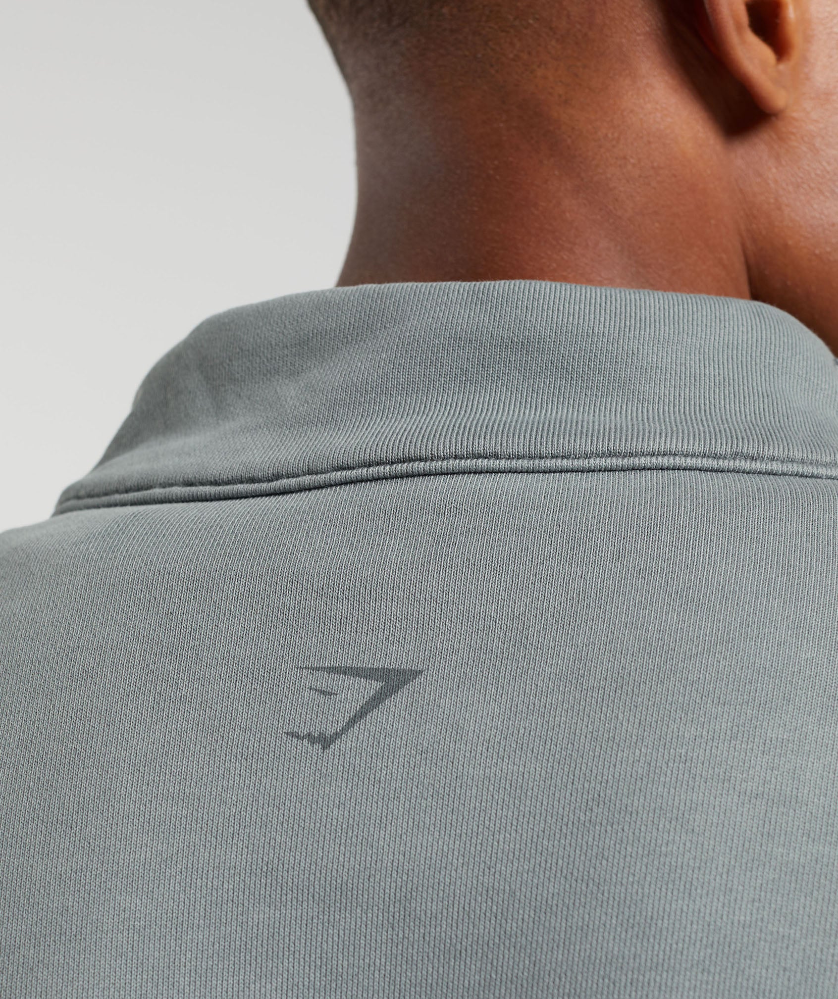 Heavyweight 1/4 Zip in Smokey Grey - view 5