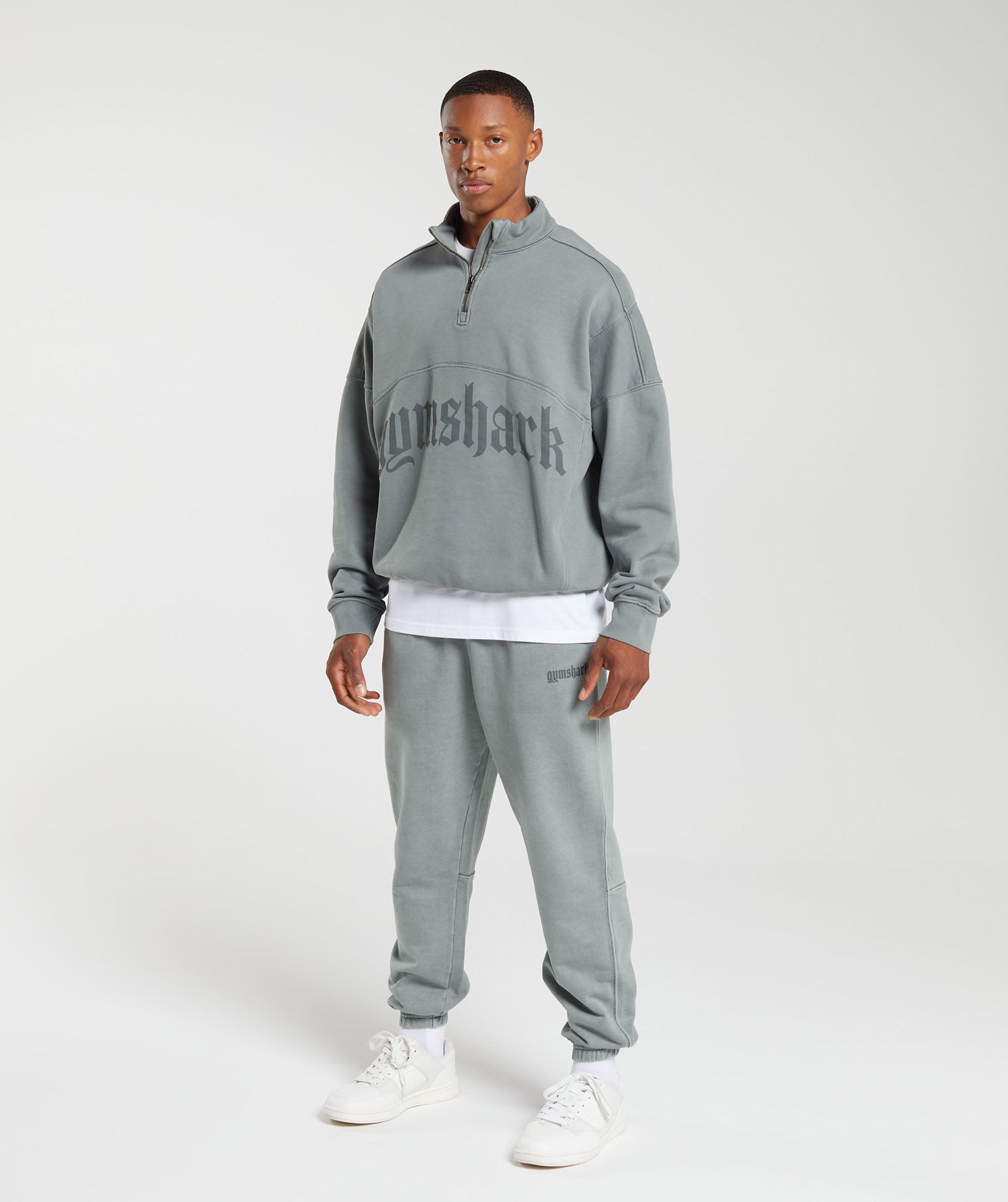 Heavyweight 1/4 Zip in Smokey Grey - view 4