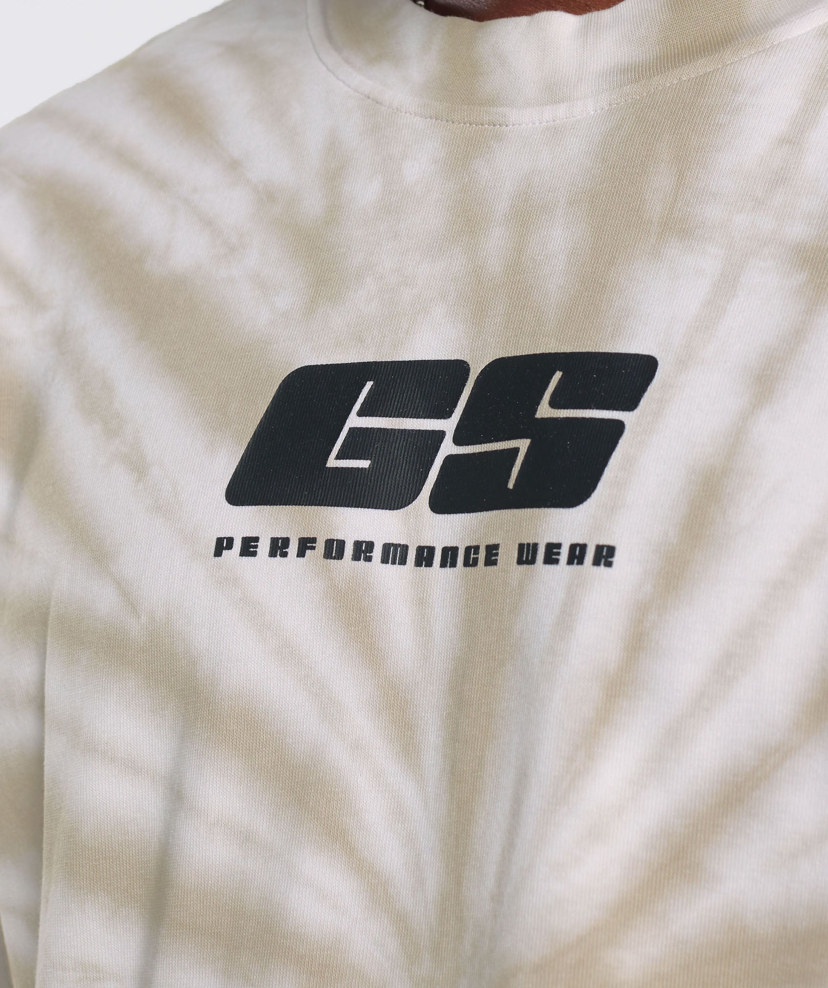 Rest Day Long Sleeve T-Shirt in White/Mushroom Brown/Spiral Optic Wash - view 5