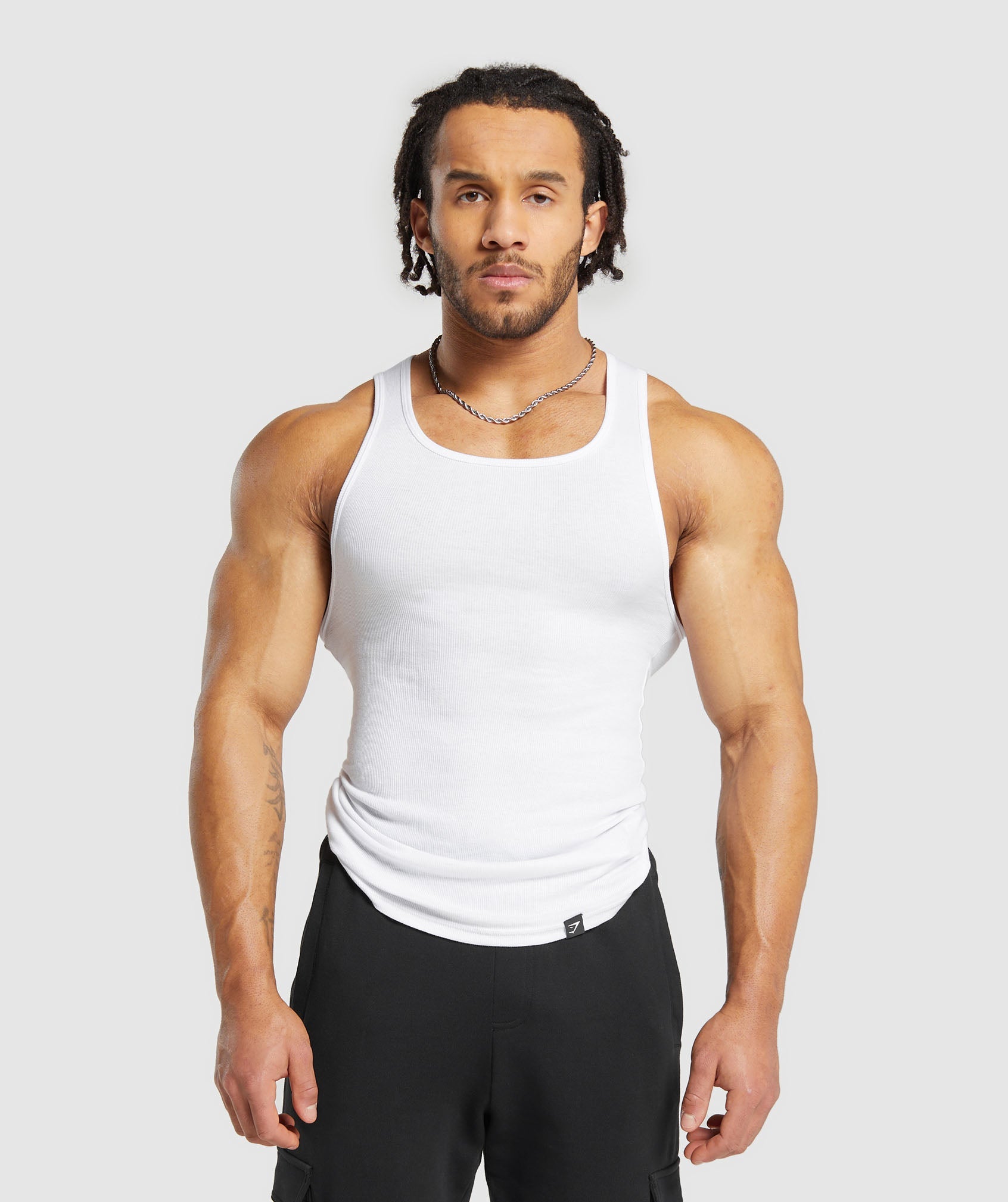 Ribbed Tank 3 Pack in White