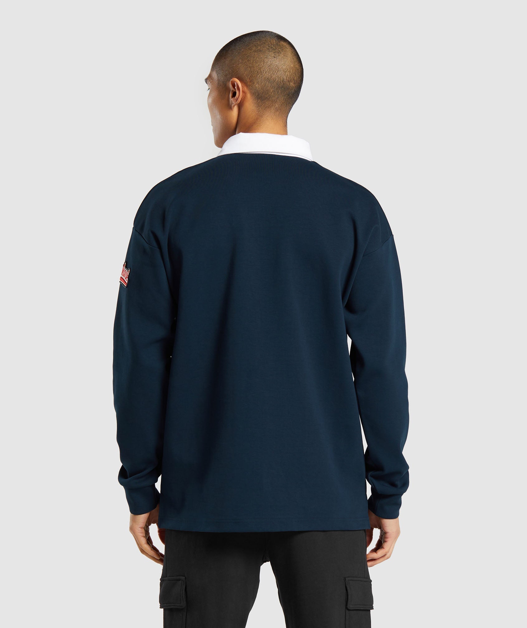 Rugby Shirt in Navy/White - view 2