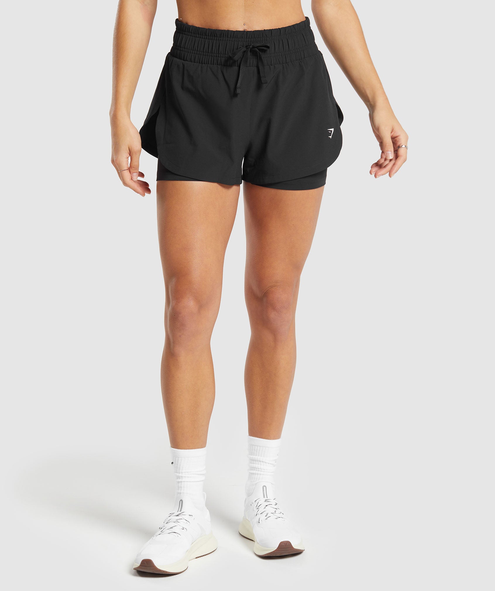 Running 2 In 1 Shorts- Black in null - view 1