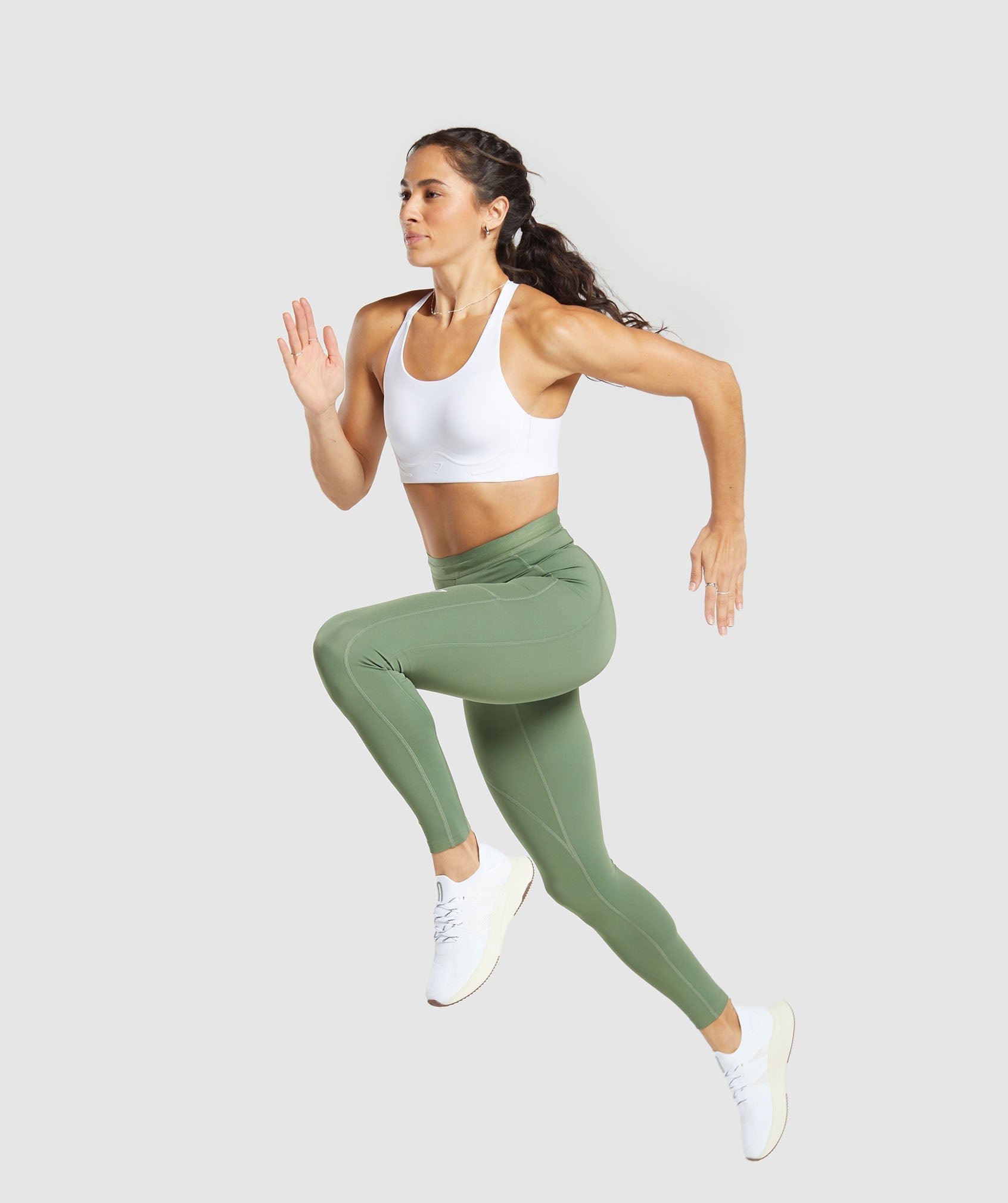 Running Leggings in Force Green - view 4