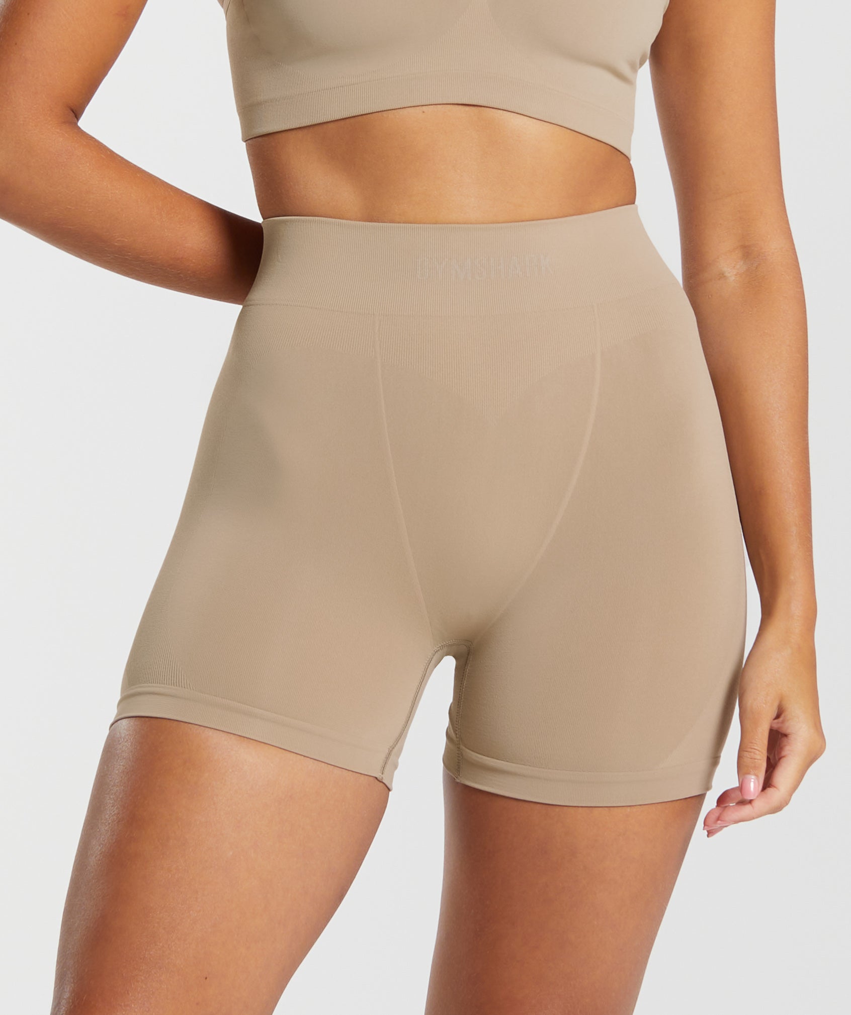 Seamless Boxers in Cement Brown