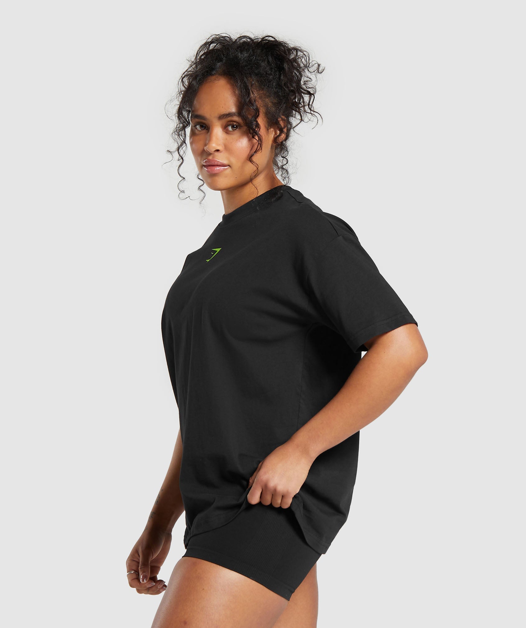 Set n Reps Oversized T-Shirt in Black - view 3