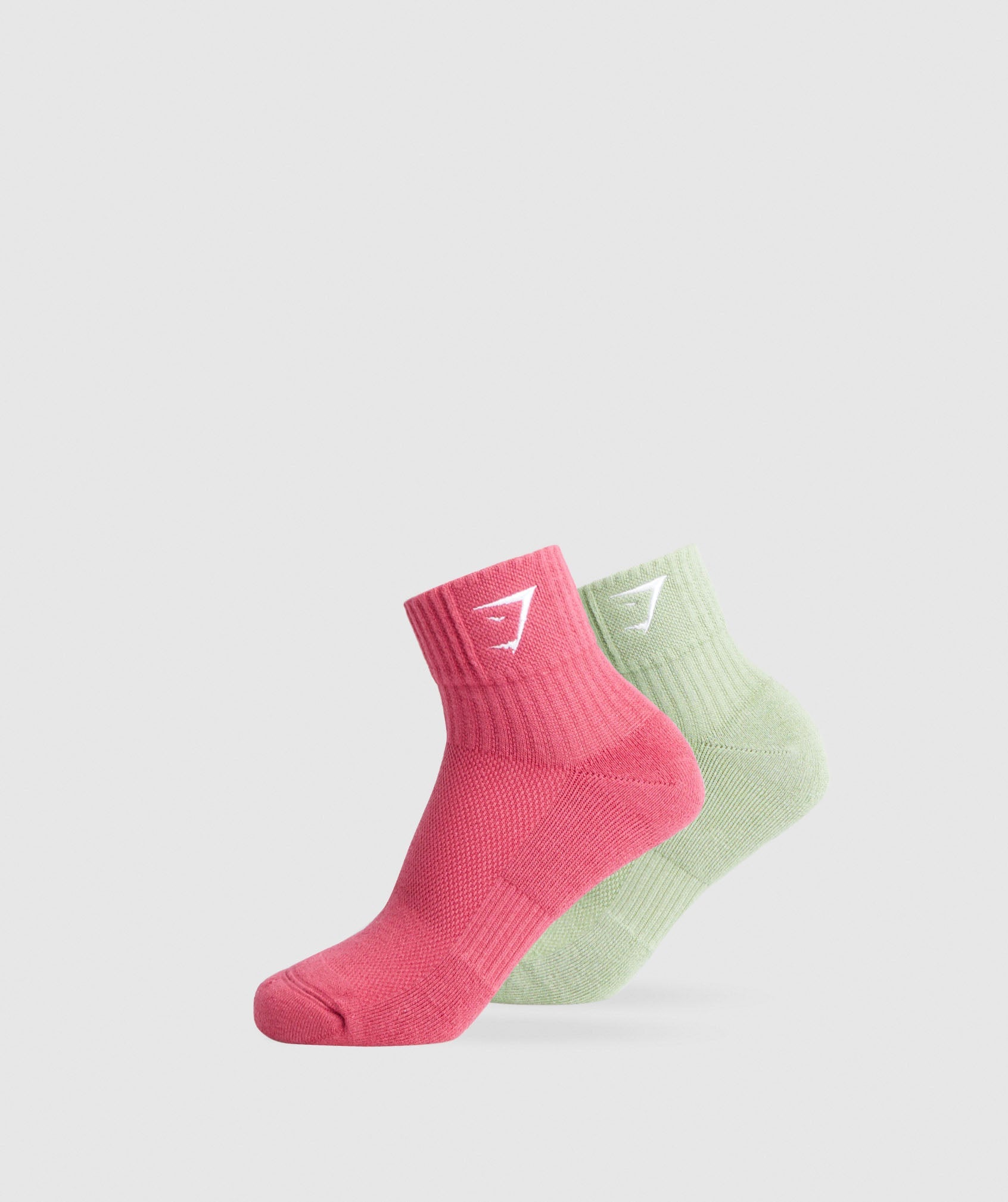 Gymshark Woven Tab Quarter Socks 3pk - Black