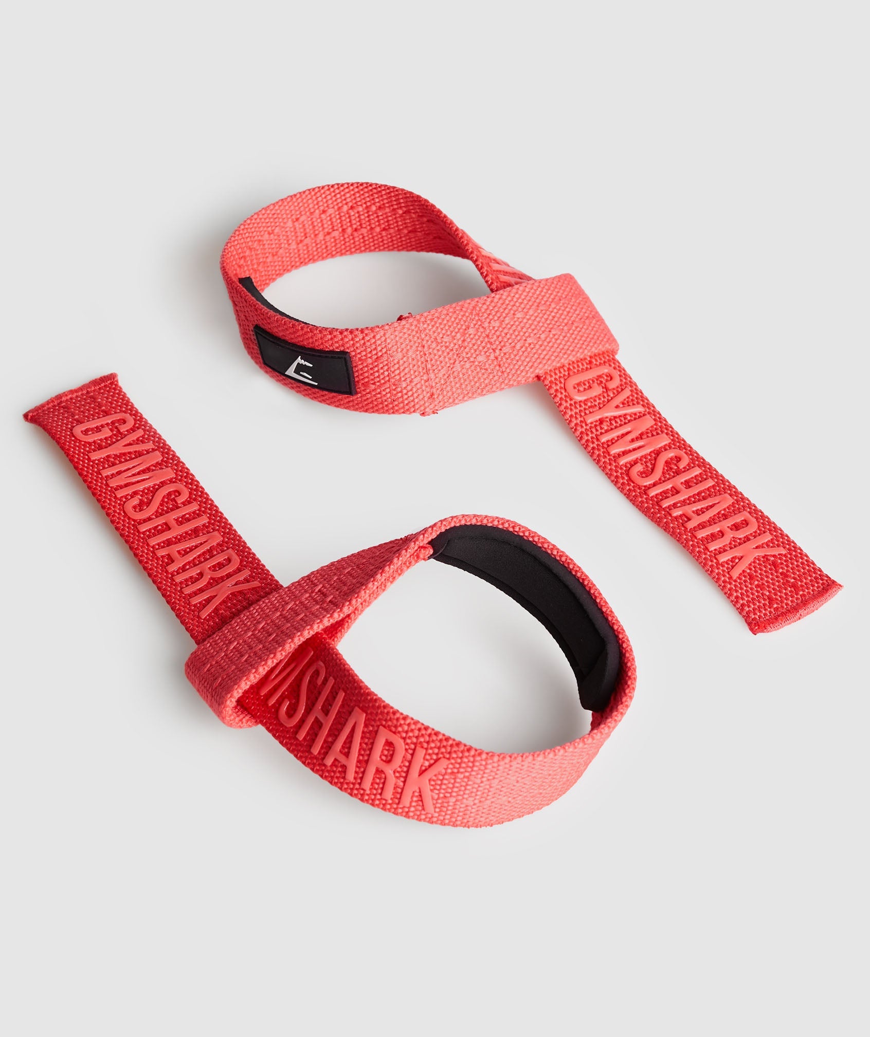 Silicone Lifting Straps in Fly Coral