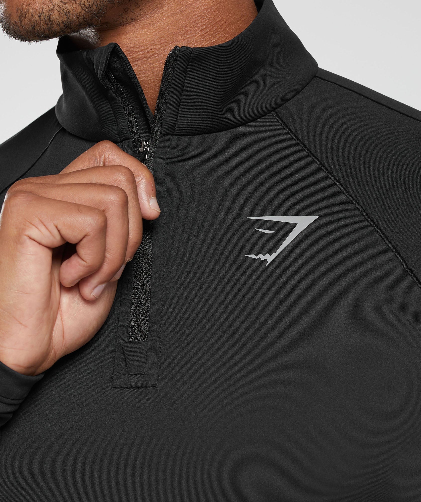 Speed 1/4 Zip in Black - view 7