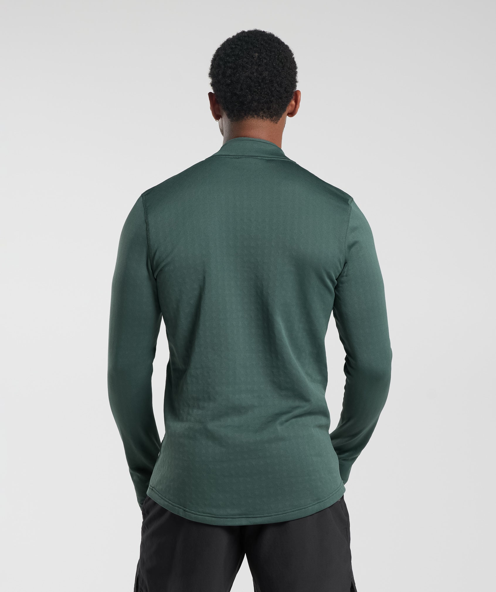 Sport 1/4 Zip in Fog  Green - view 2