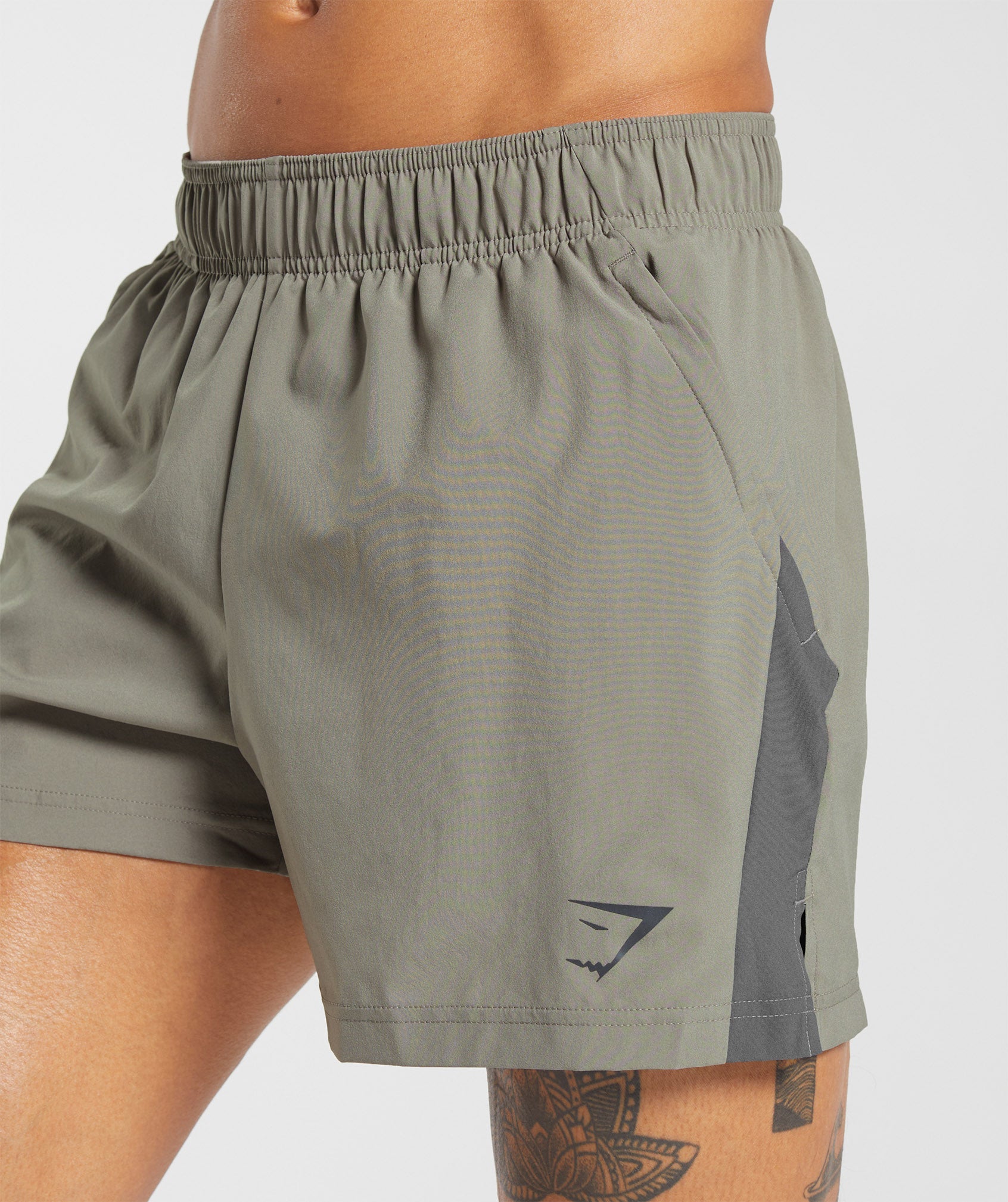 Sport 5" Shorts in Linen Brown/Dark Grey - view 5