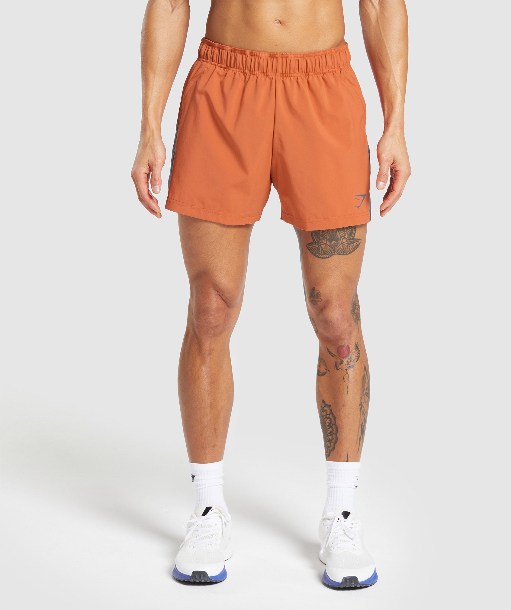 Sport 5" Shorts in Muted Orange/Titanium Blue