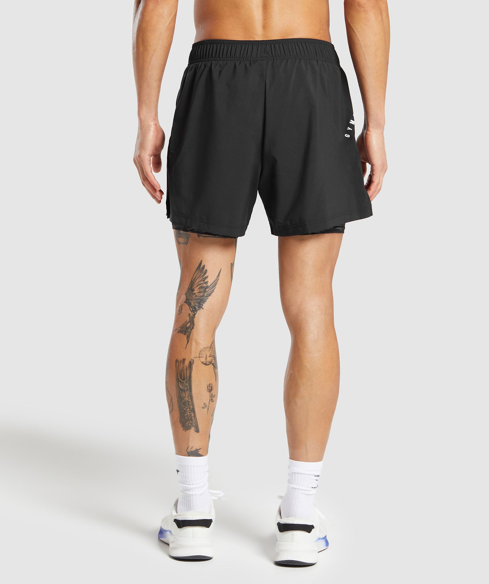 Sport  5" Shorts in Black/Asphalt Grey - view 2