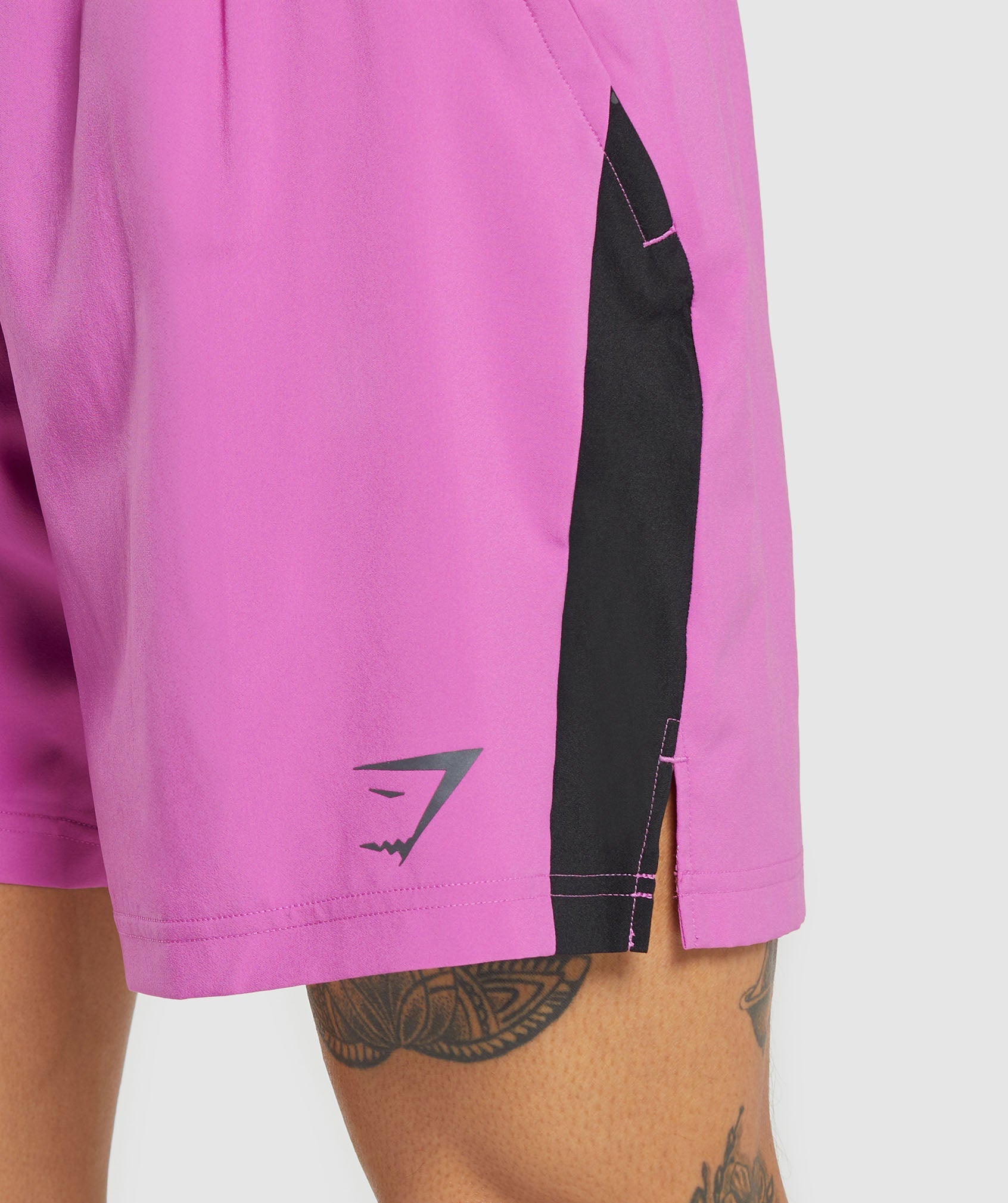 Sport  7" Short in Shelly Pink/Black - view 7