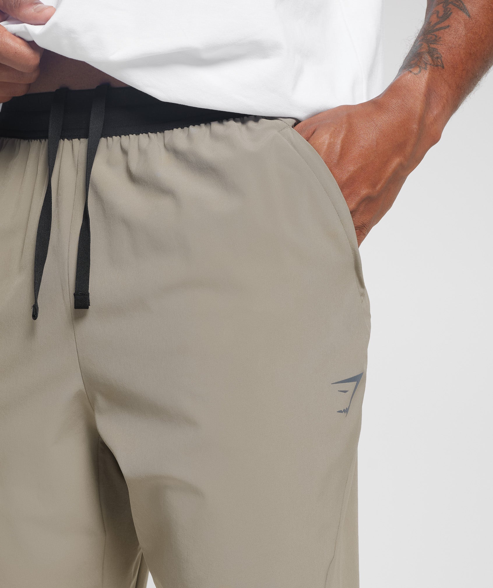 Sport Run Pants in Linen Brown - view 6