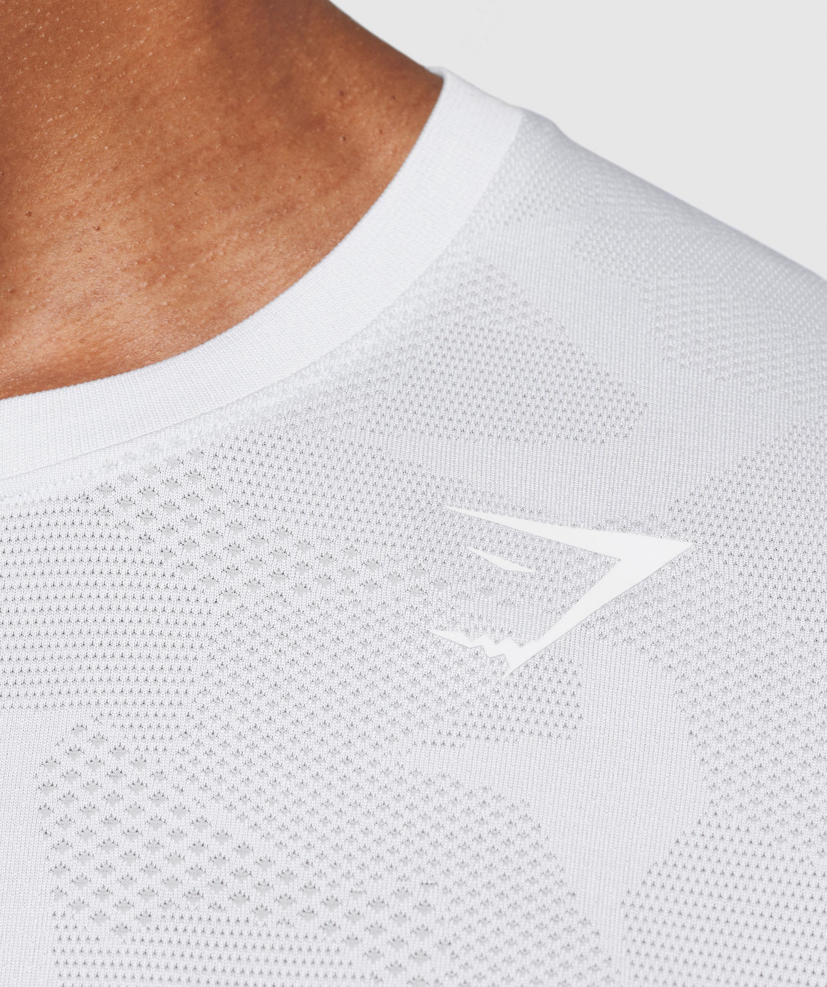 Sport Seamless T-Shirt in White/Smokey Grey - view 5
