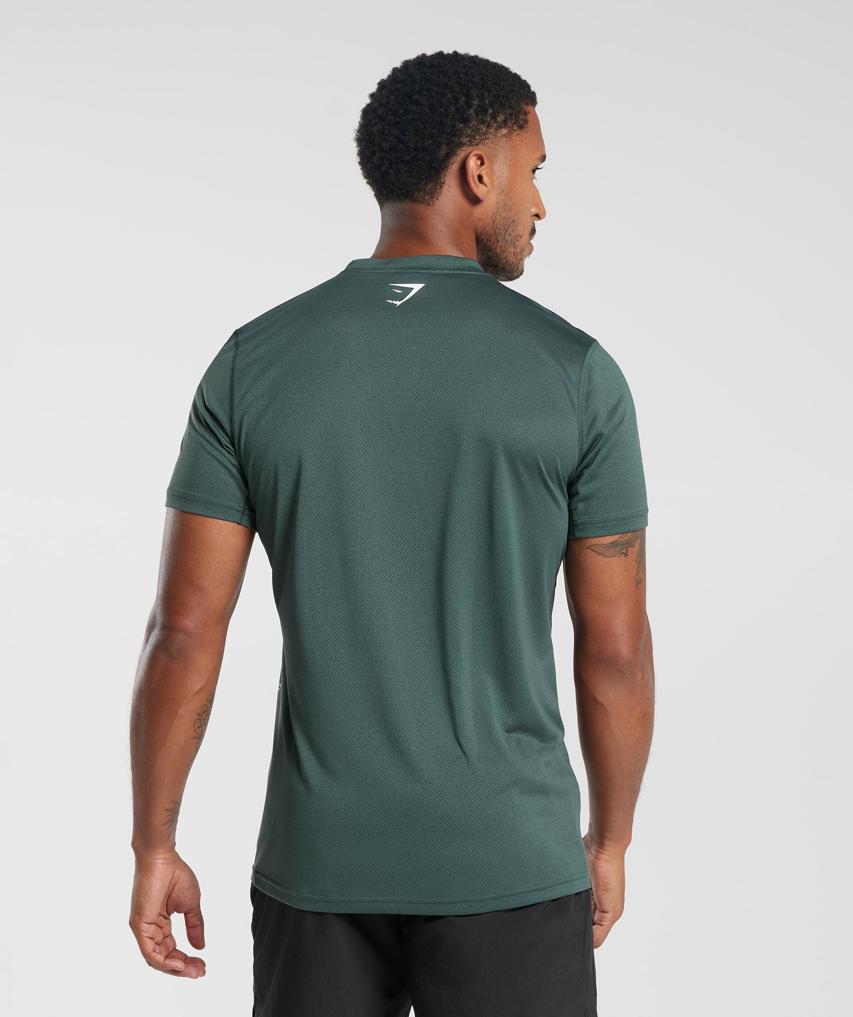 Sport T-Shirt in Fog Green/Black Marl - view 2