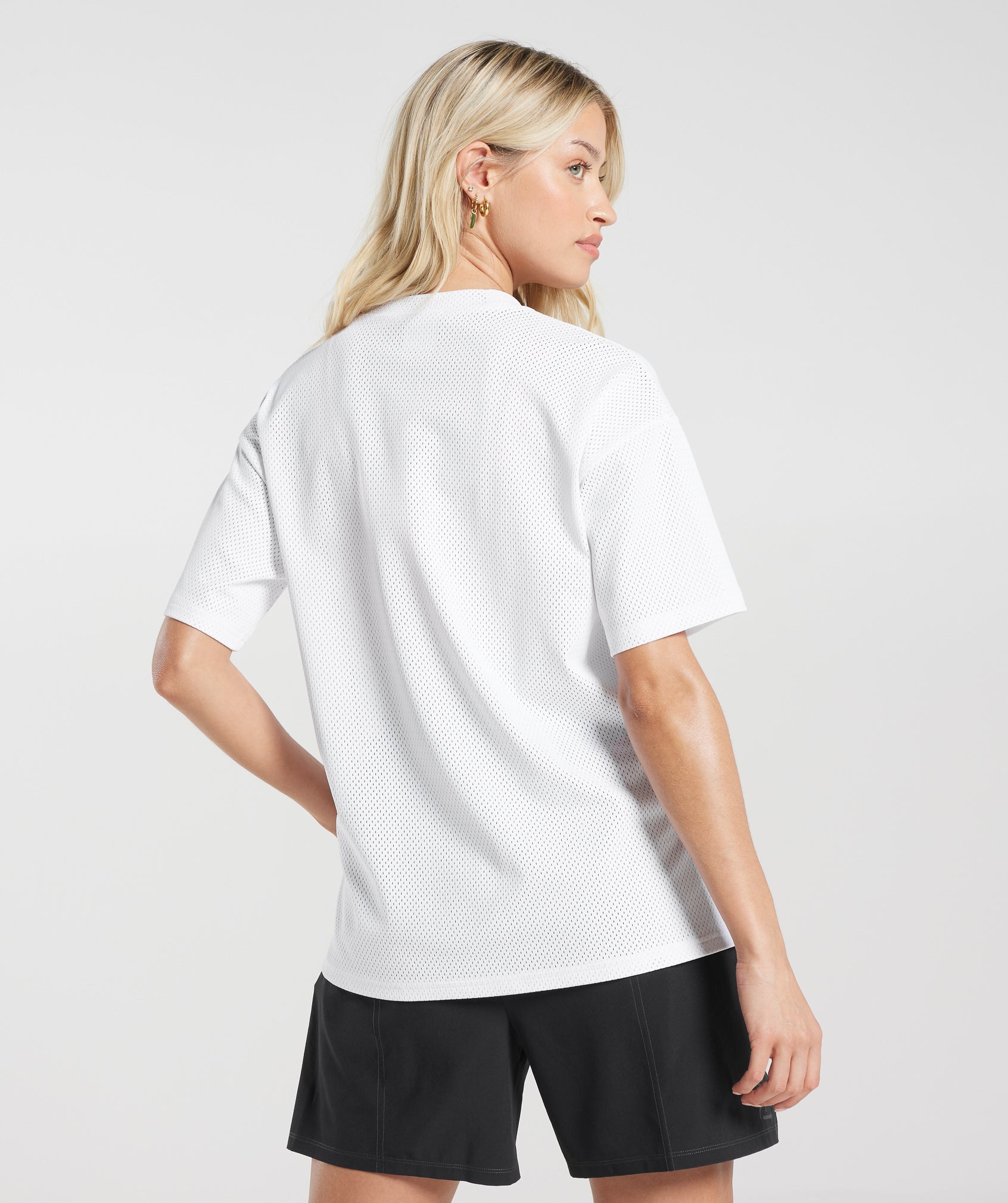 Sport Mesh T-Shirt in White - view 2