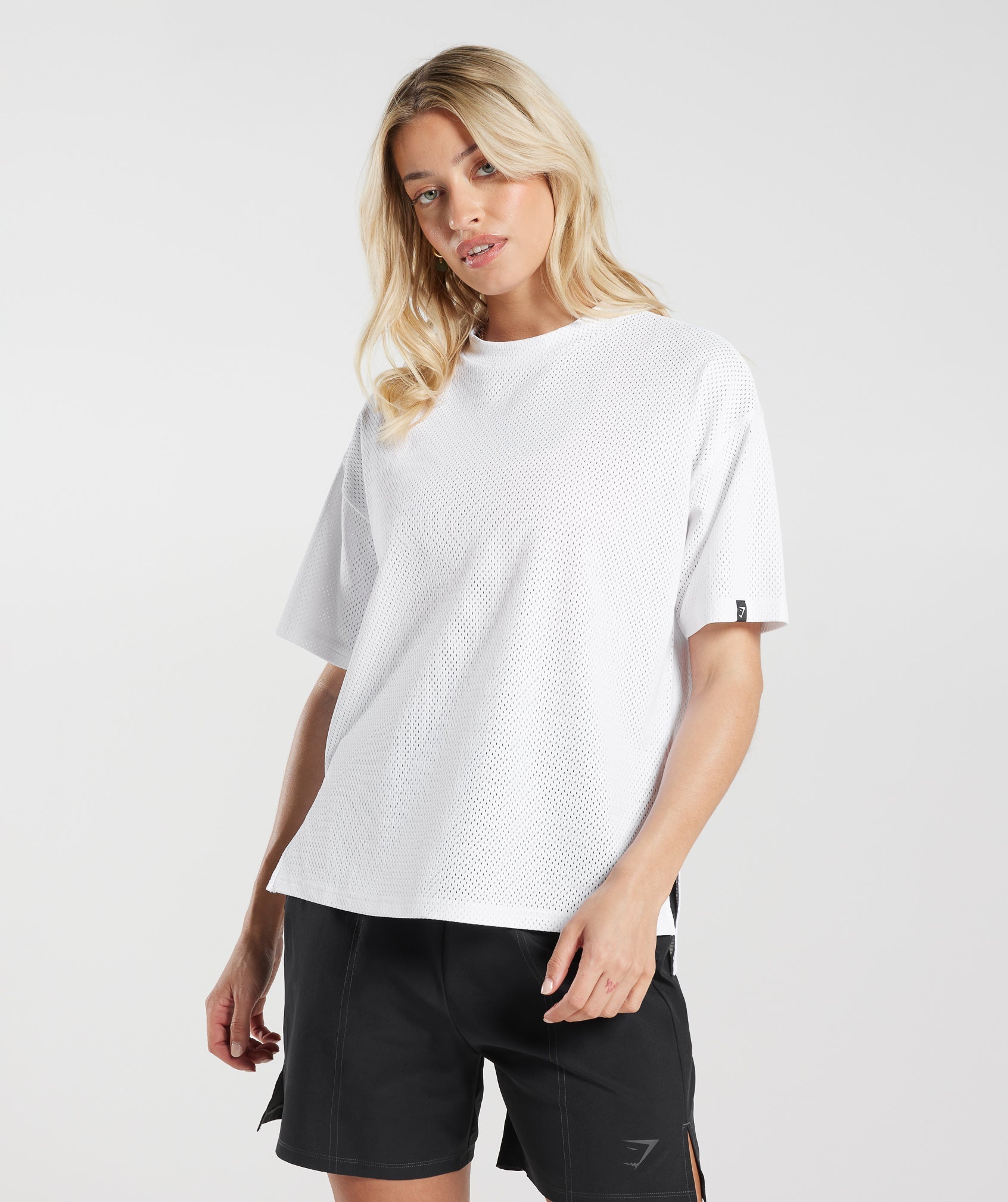 Sport Mesh T-Shirt in White - view 1