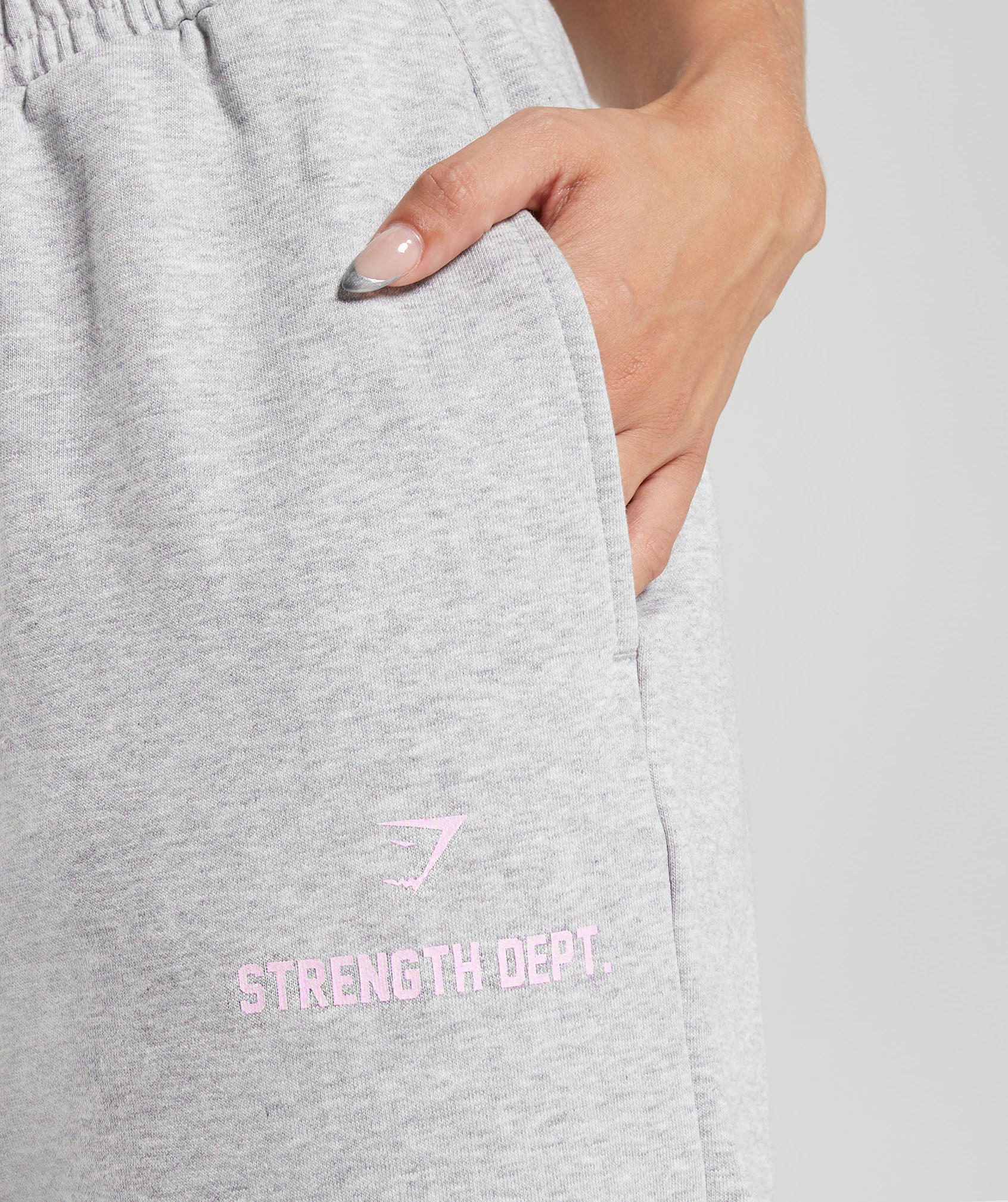 Strength Department Graphic Joggers in Light Grey Core Marl - view 5